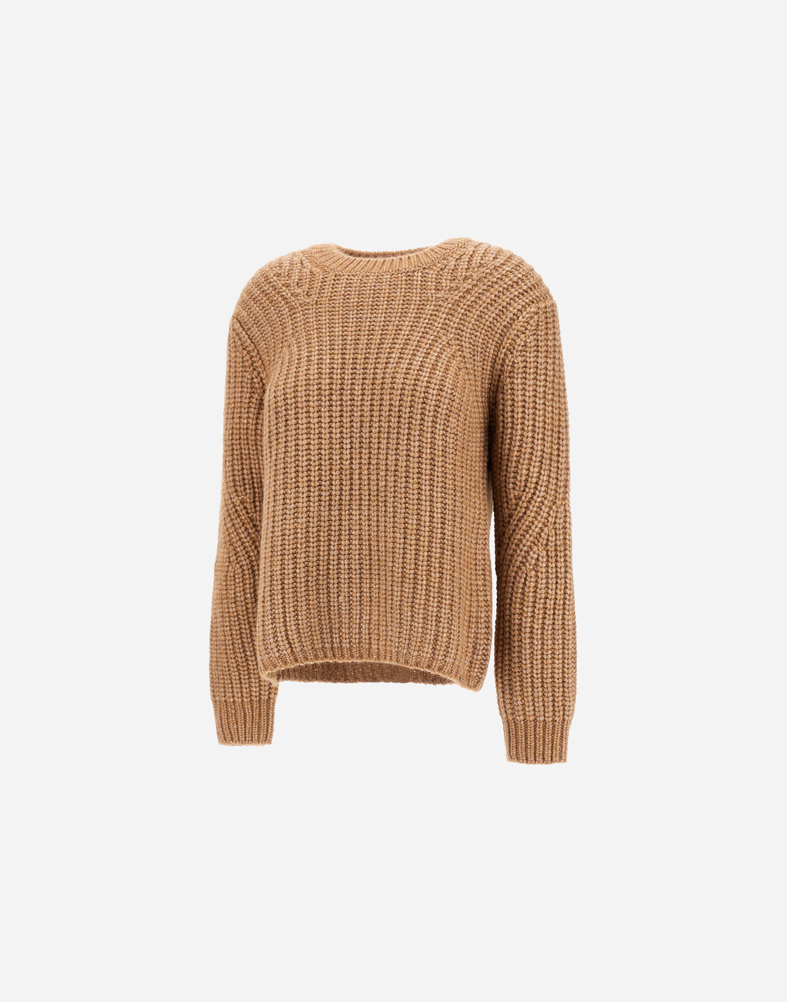 SWEATER IN COBBED BLOWN ALPACA WOOL