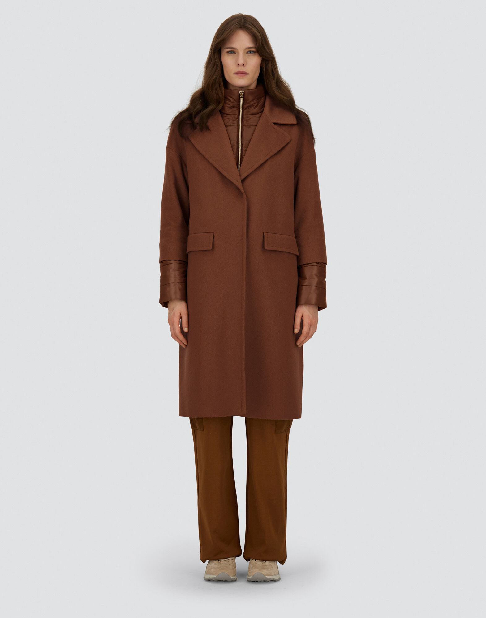 COAT IN PURE CASHMERE AND NYLON ULTRALIGHT