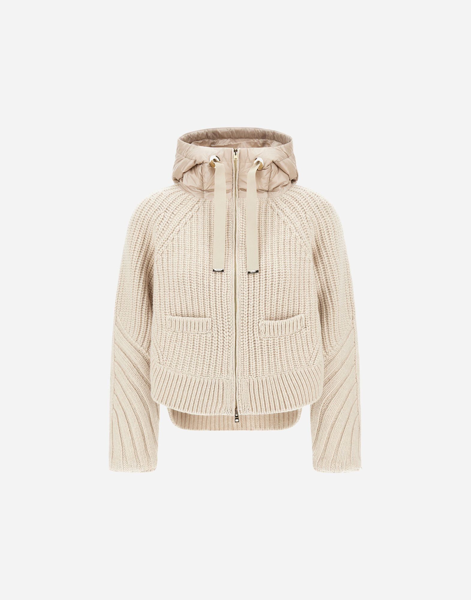 CARDIGAN IN COB STITCH WOOL AND NYLON ULTRALIGHT