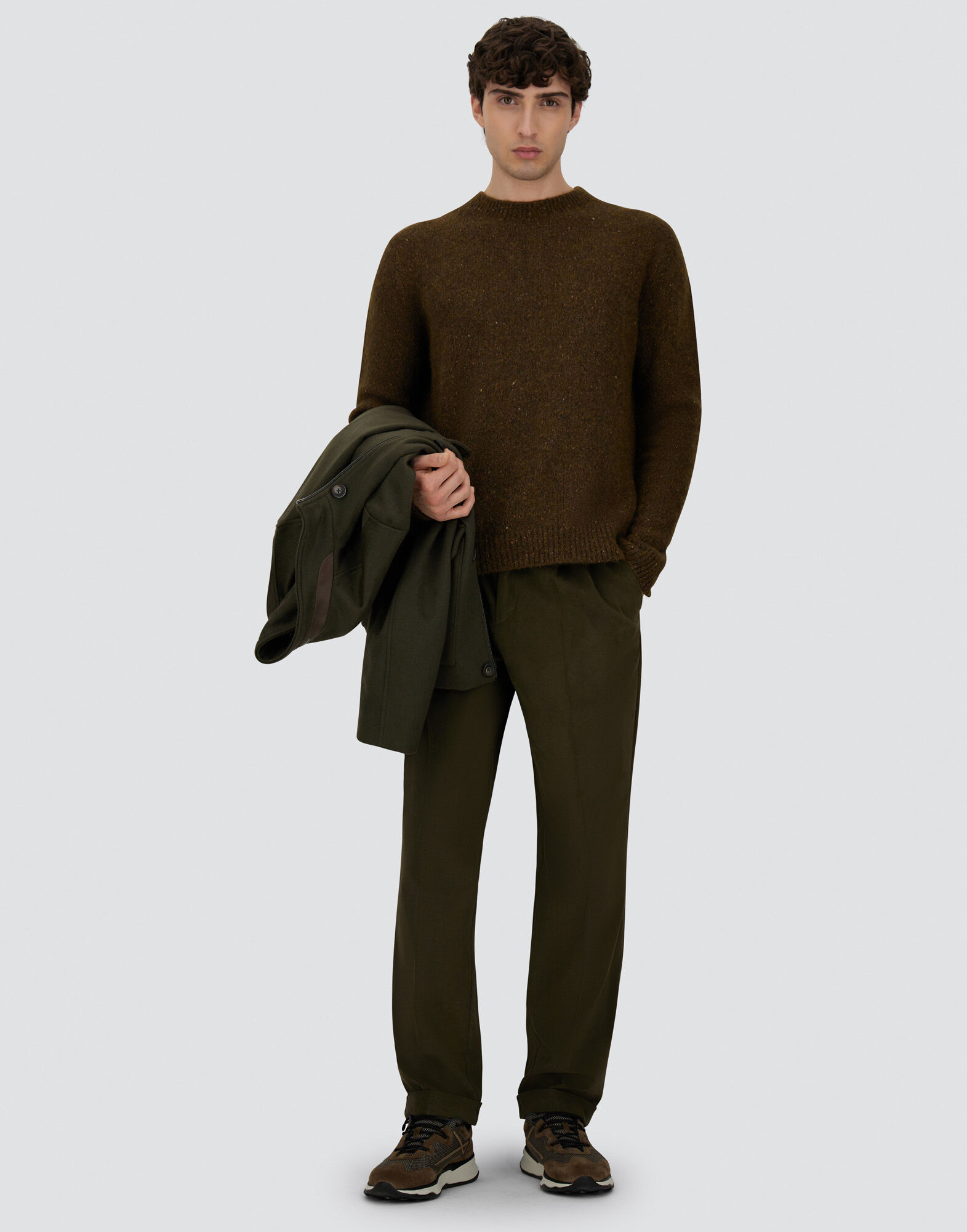 SWEATER IN MELANGE WOOL?BLEND