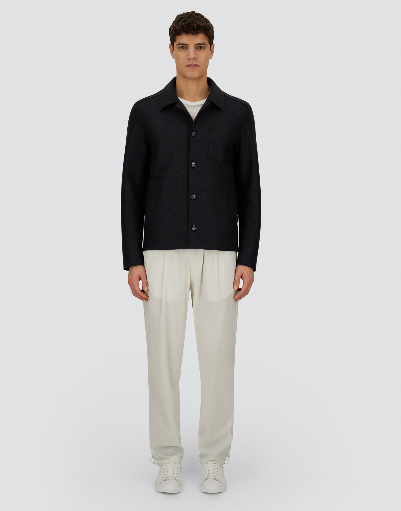 RESORT SHACKET IN FELTED WOOL