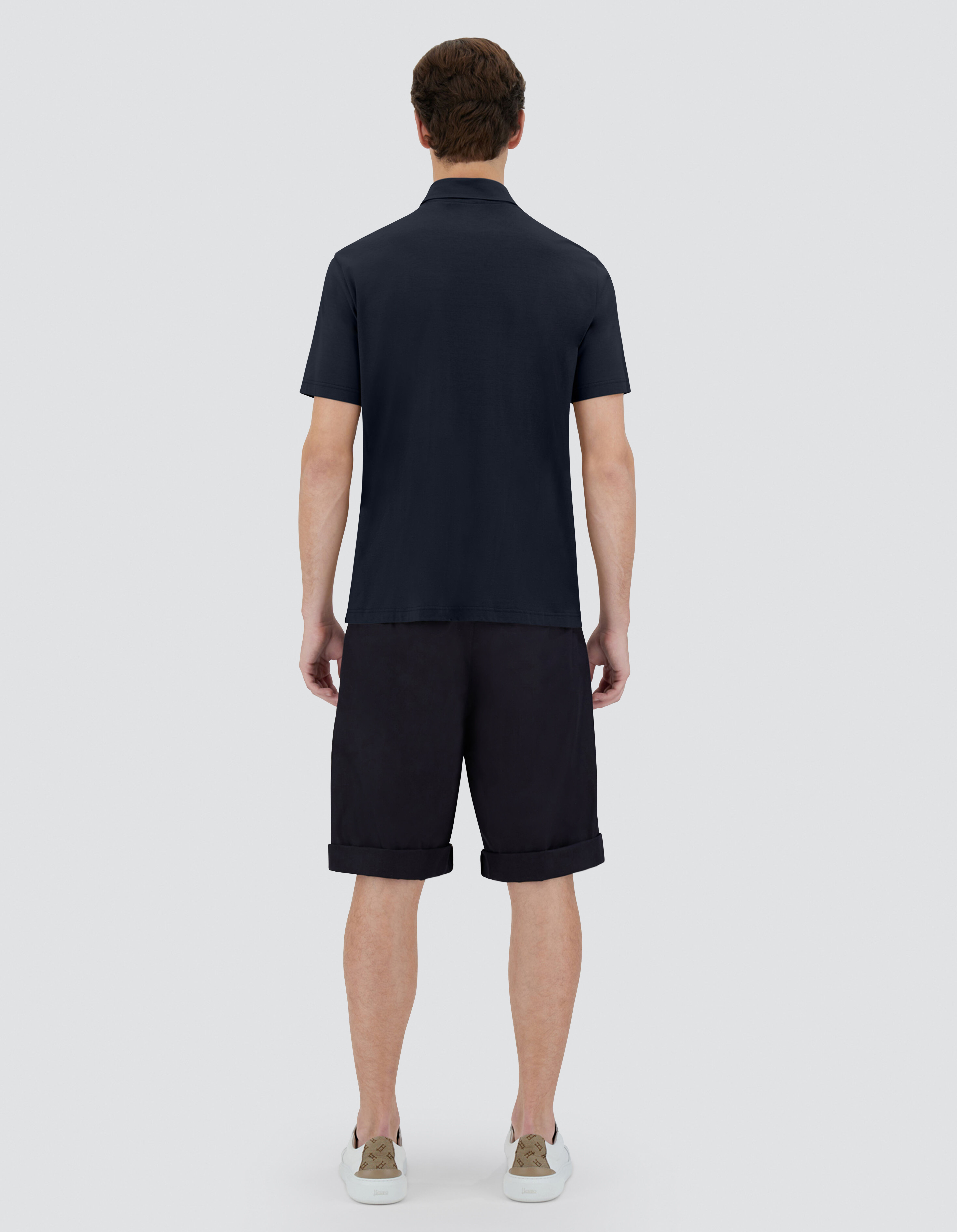 JERSEY CREPE POLO SHIRT