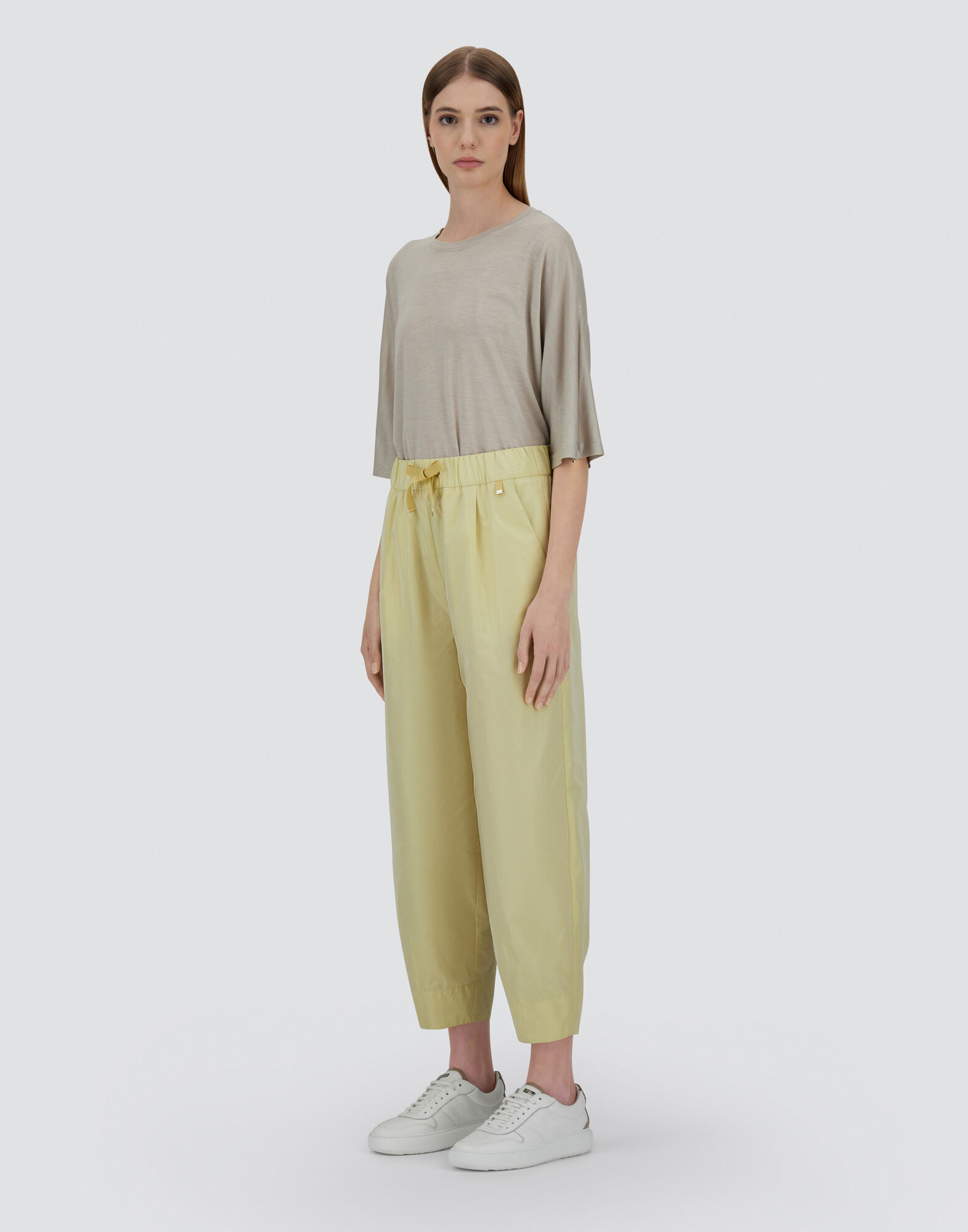 NEW TECHNO TAFFETA TROUSERS