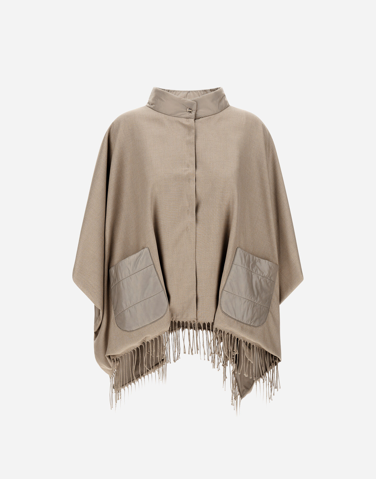 PONCHO IN SUMMER SILK AND NYLON ULTRALIGHT