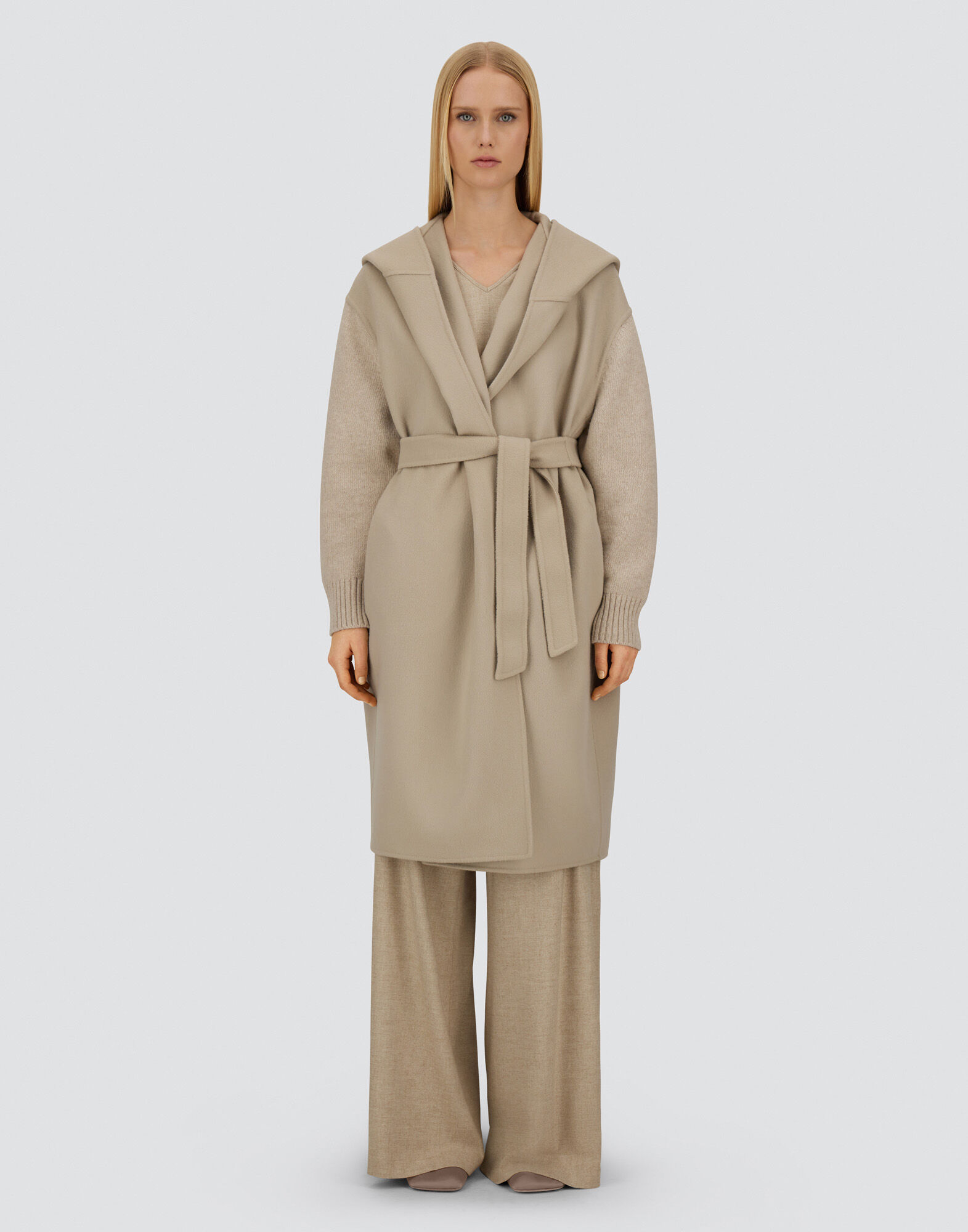 RESORT COAT IN DOUBLE FACED PURE WOOL