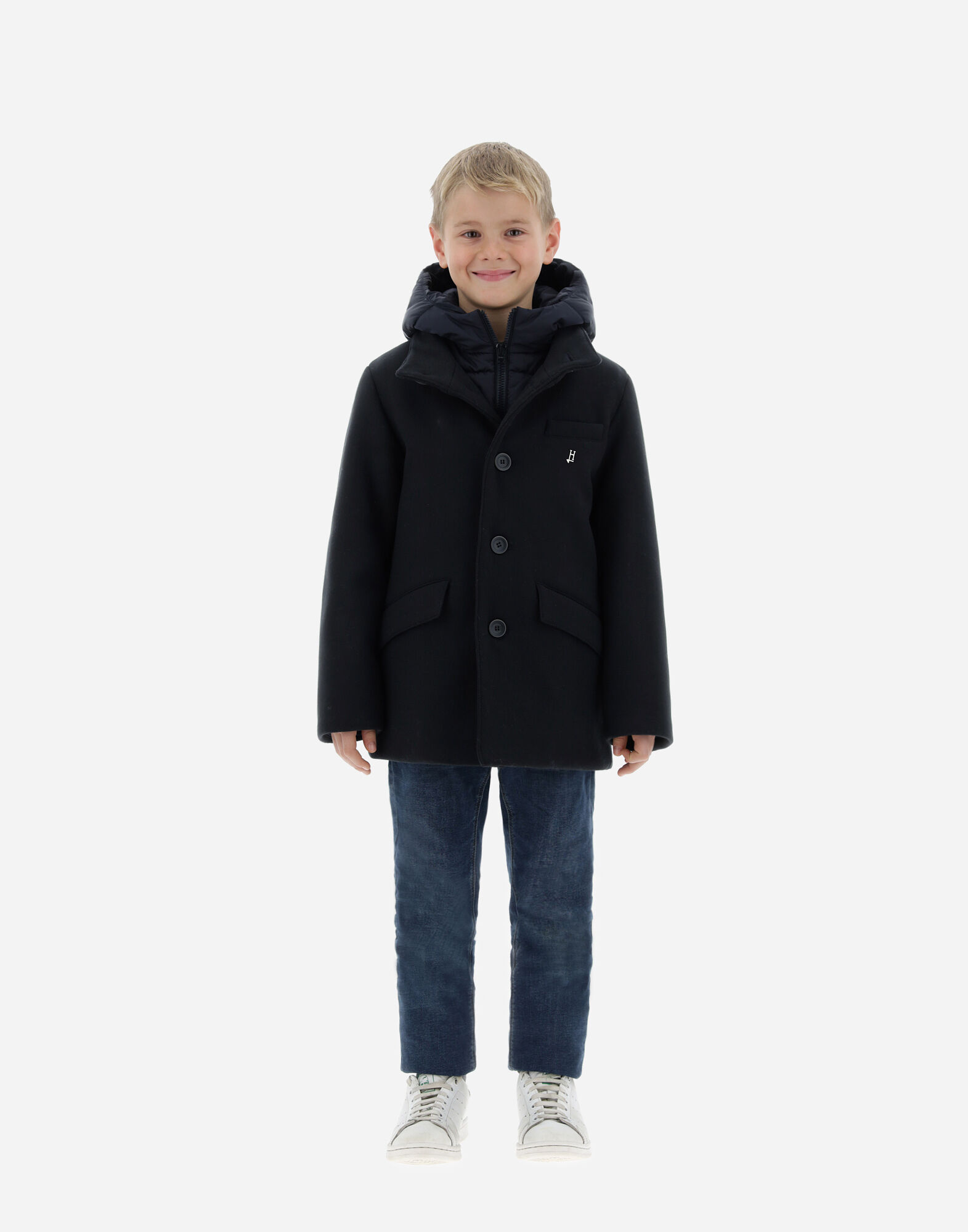 COAT IN ECOWOOL AND NYLON CHAMONIX
