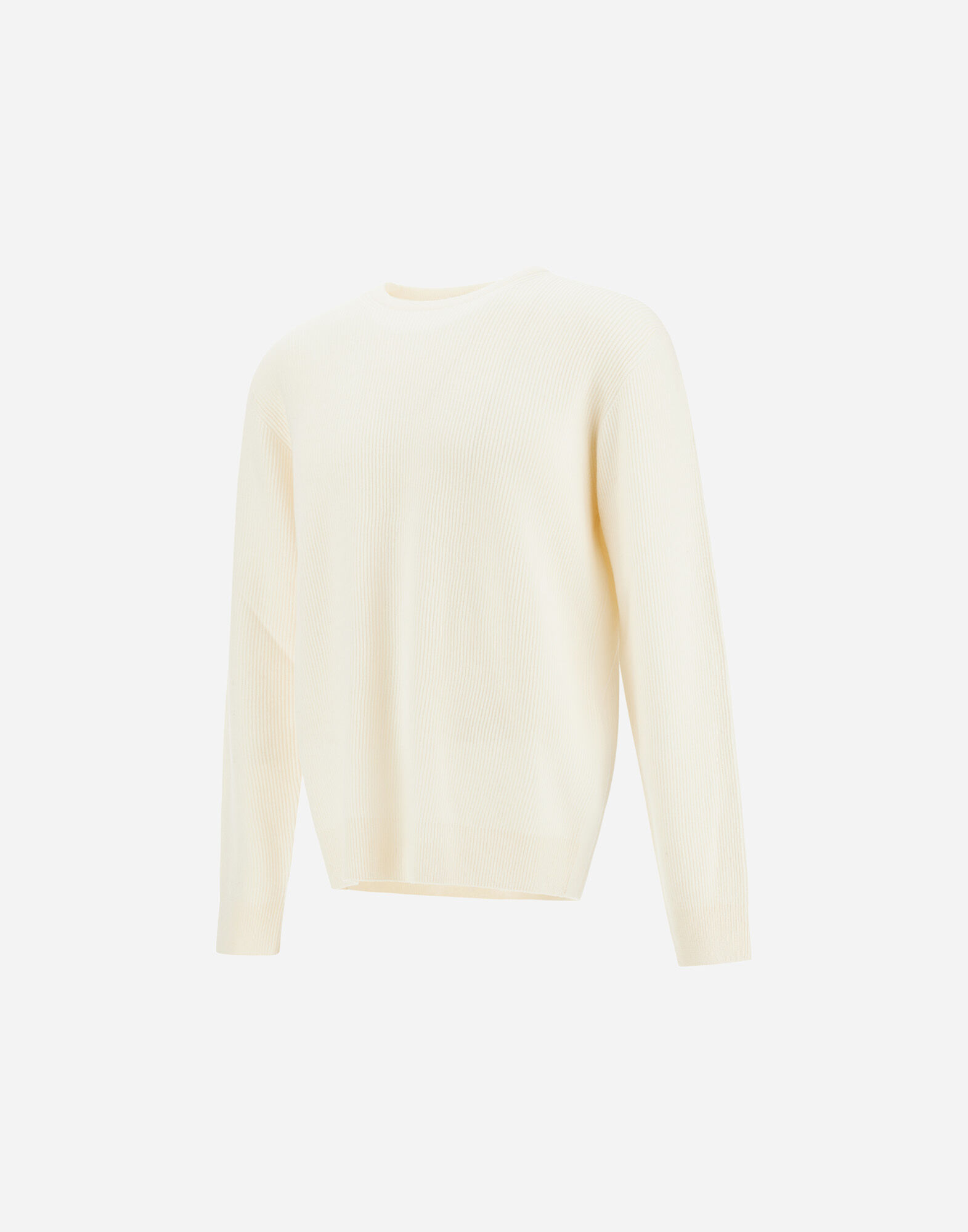 SWEATER IN RIBBED WOOL CASHMERE