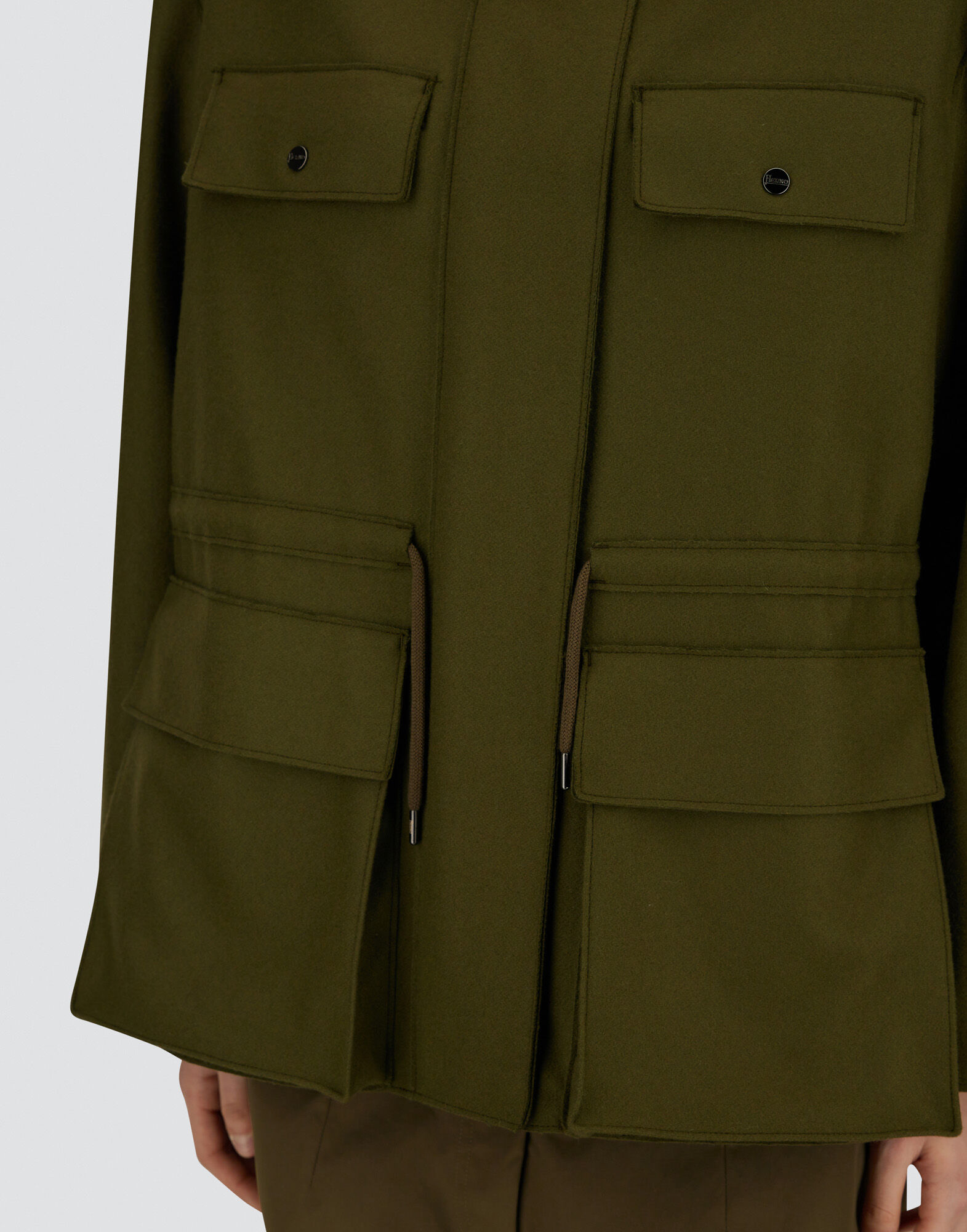 FIELD JACKET IN PURE WOOL CLOTH