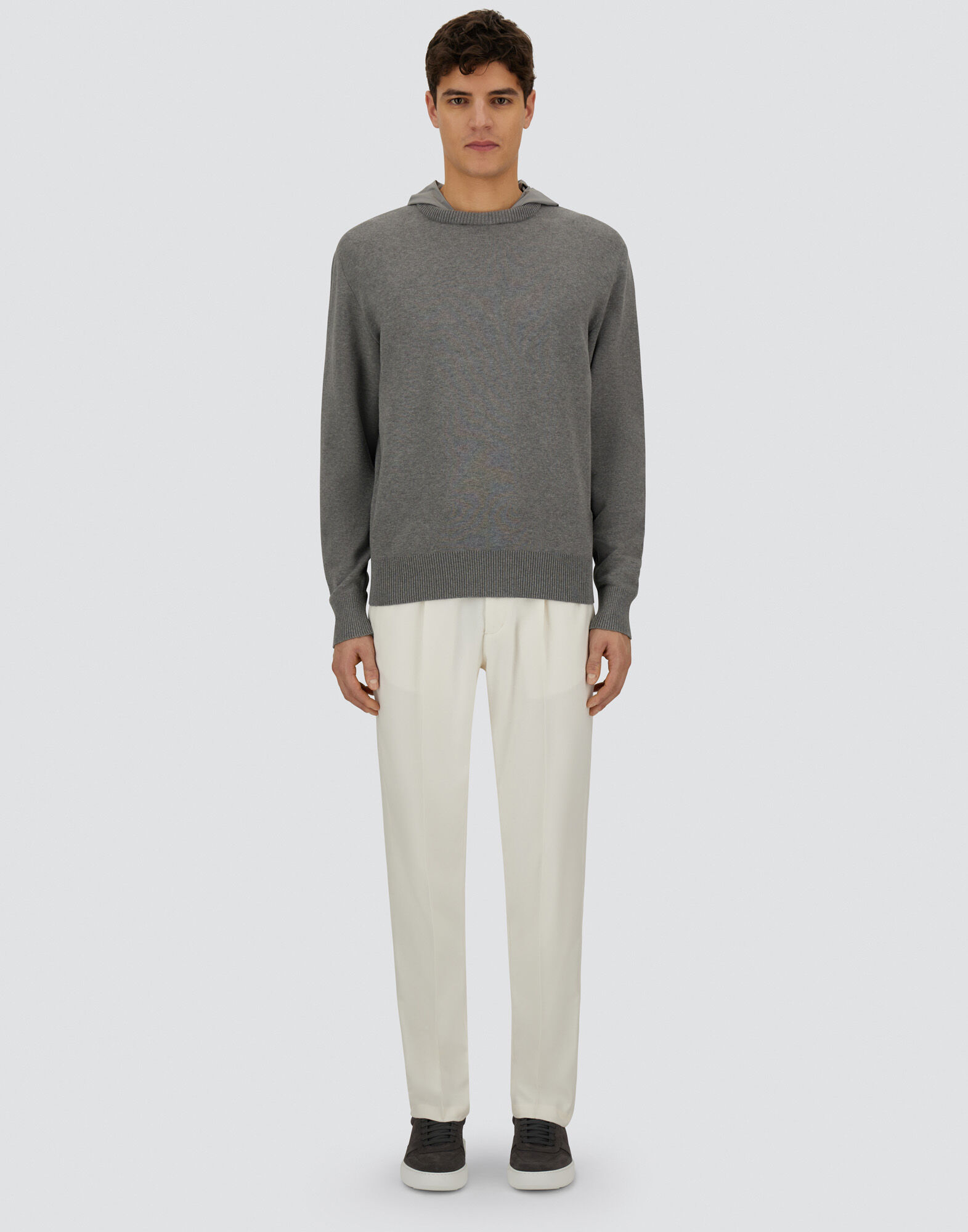 RESORT SWEATER IN DOUBLE COTTON KNIT AND TRAVEL NYLON PONENTE