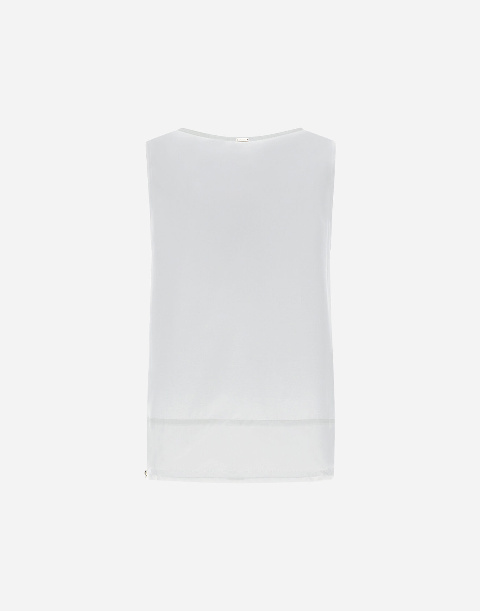 TANK TOP IN CHIC COTTON JERSEY AND CROCHET LACE