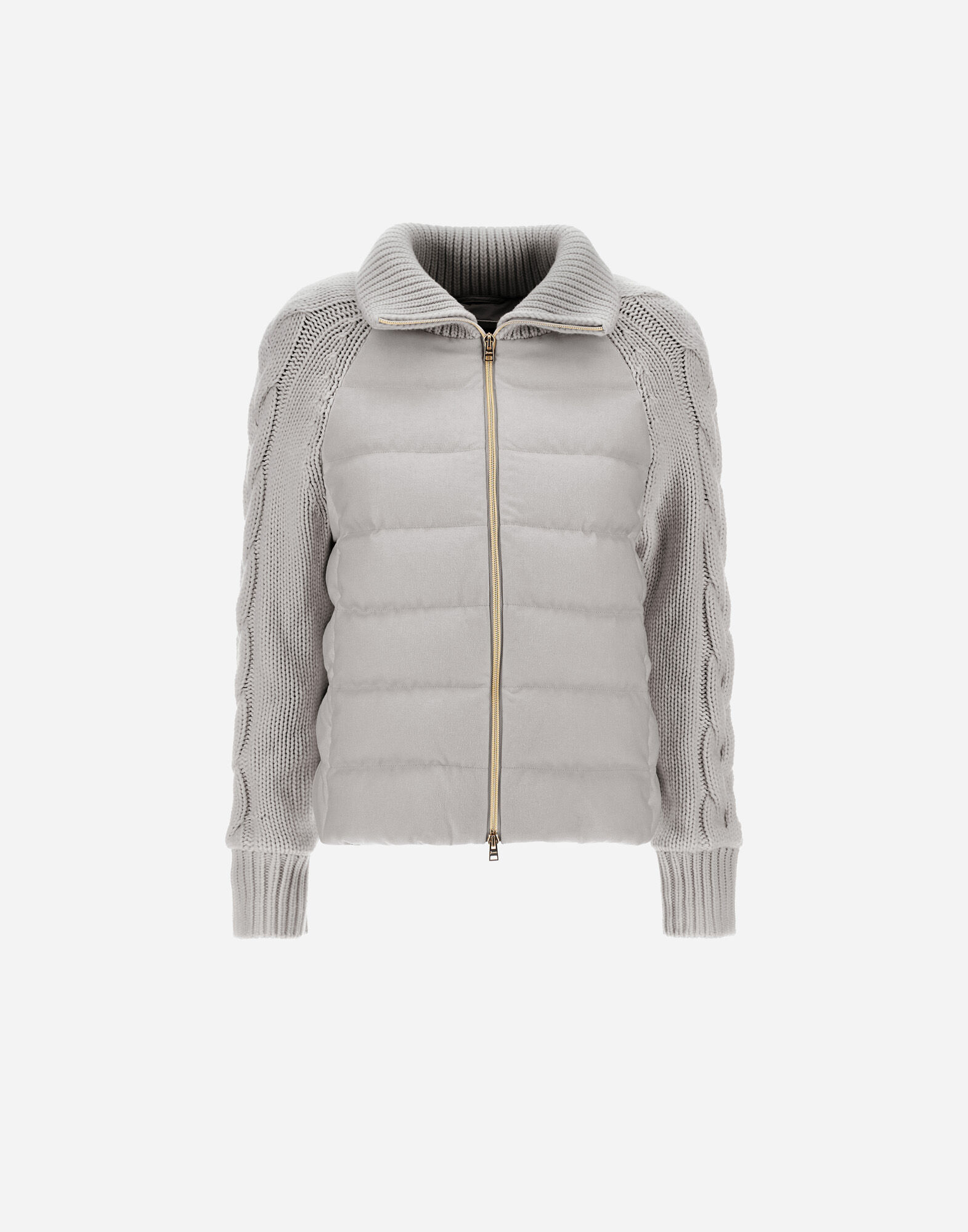 JACKET IN CASHMERE, SILK AND KNIT