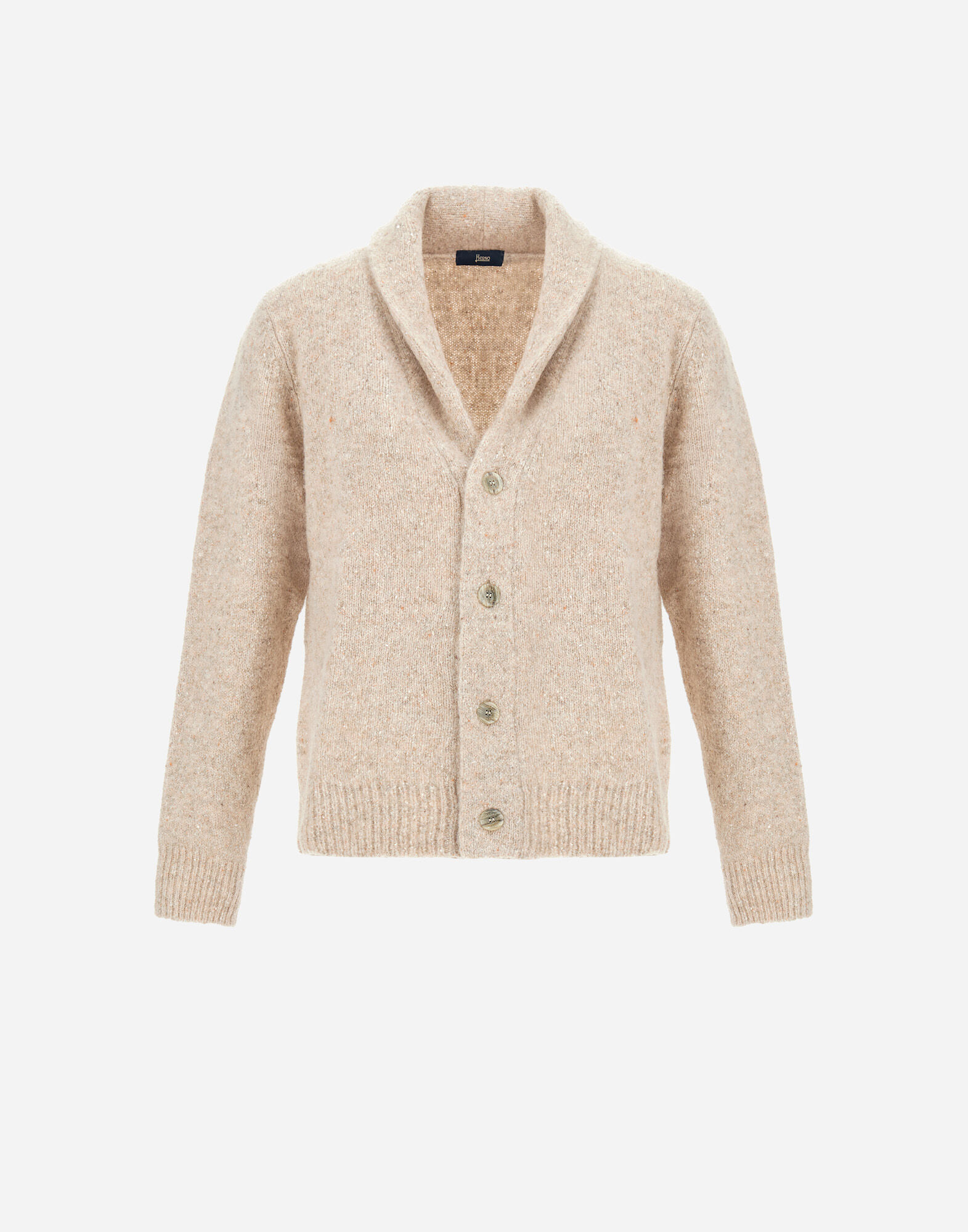 CARDIGAN IN MELANGE WOOL BLEND