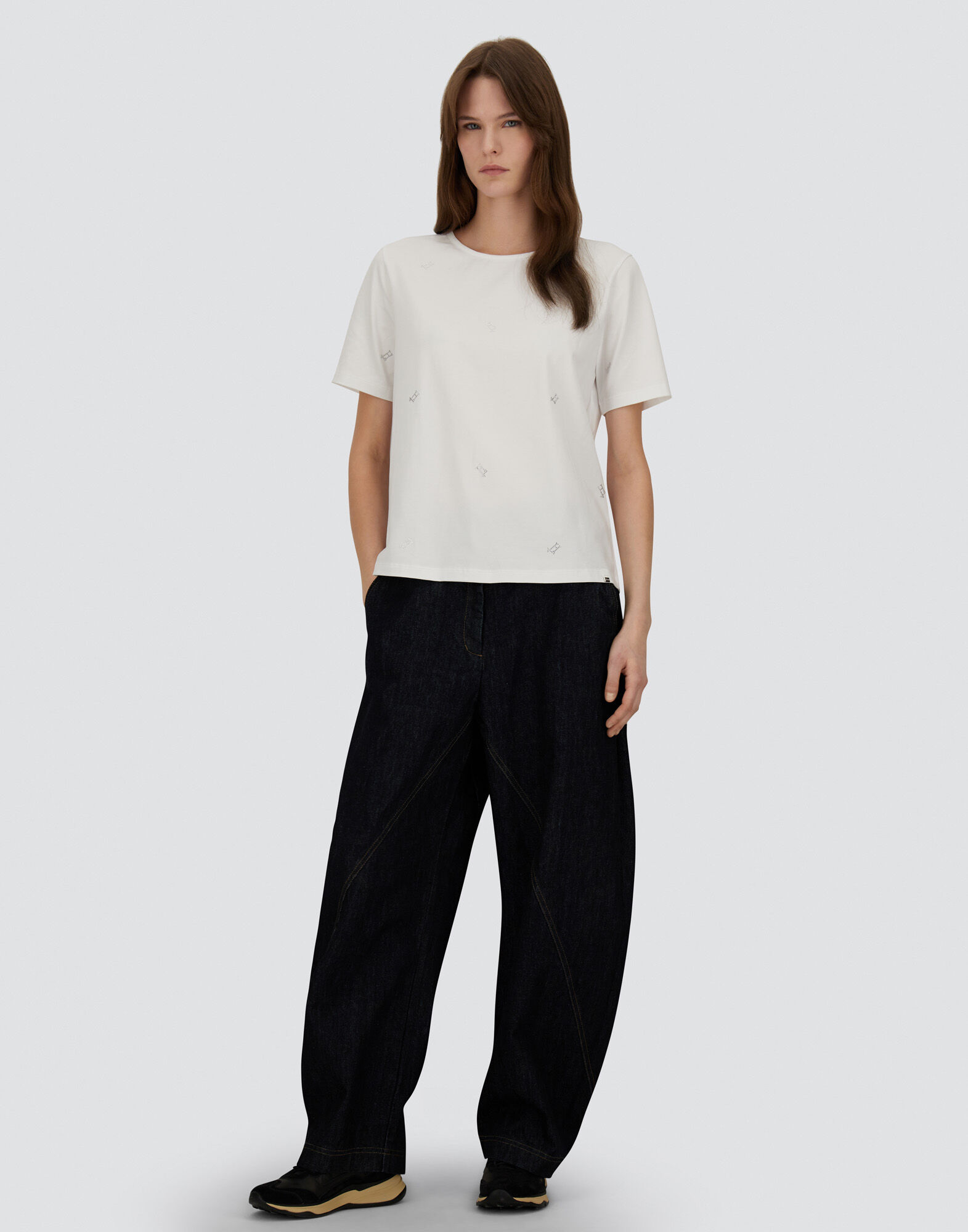 T-SHIRT IN INTERLOCK JERSEY