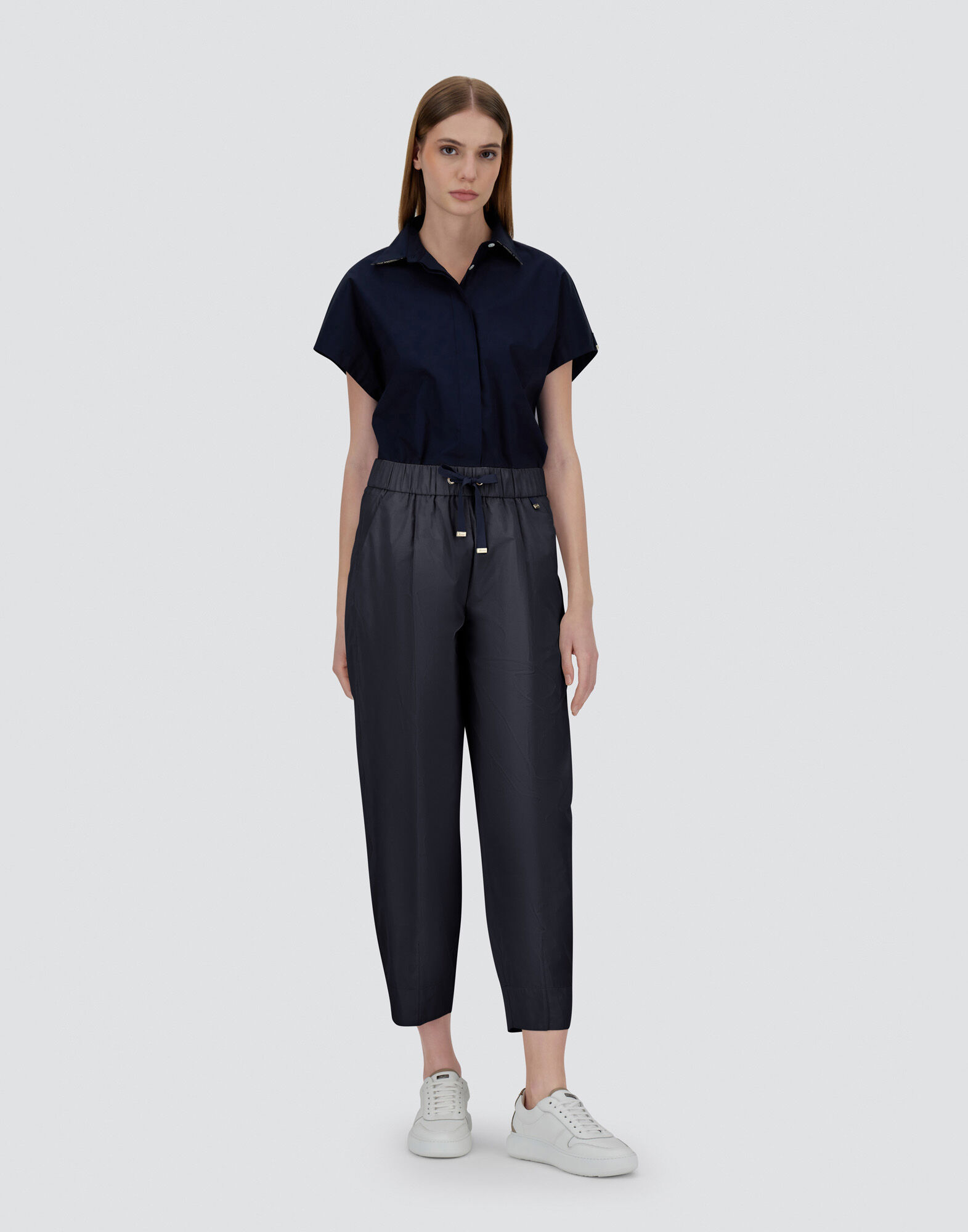 NEW TECHNO TAFFETA TROUSERS