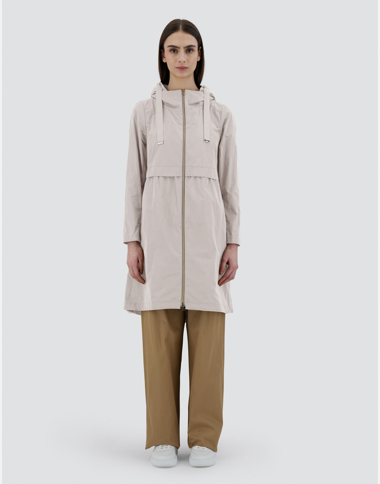 LONG NEW TECHNO TAFFETA' PARKA