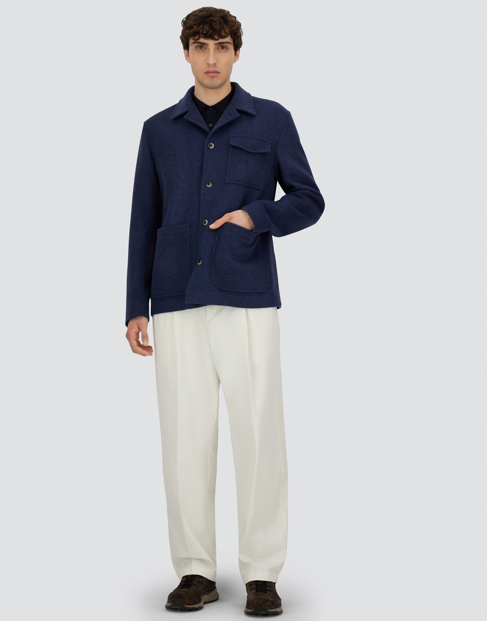 FIELD JACKET IN SOFT RECYCLED WOOL