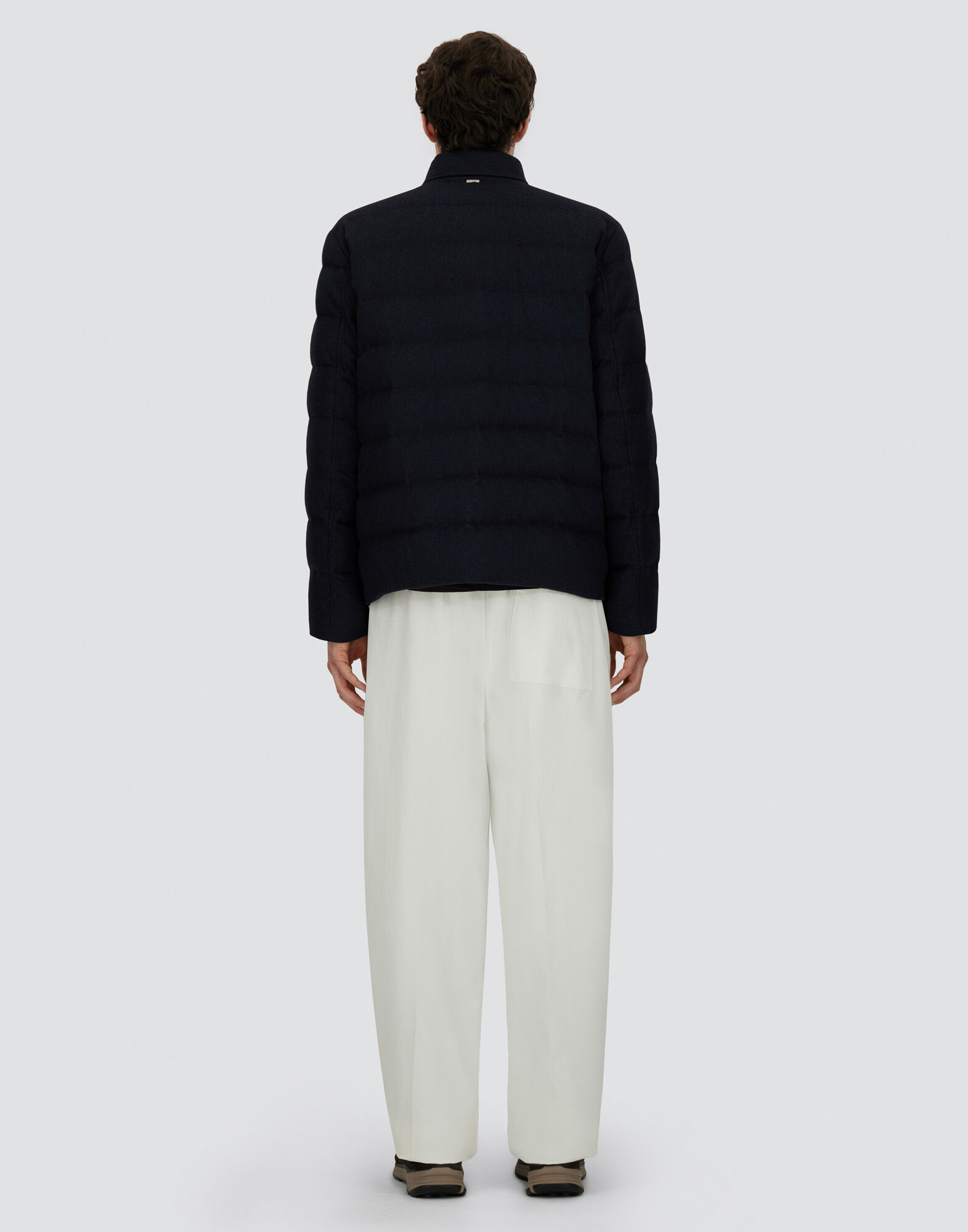 JACKET IN CASHMERE, SILK AND MONOGRAM