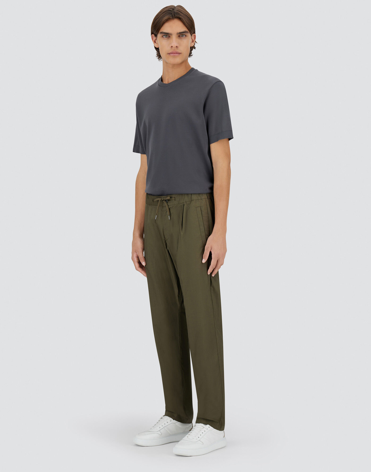 LIGHT COTTON STRETCH TROUSERS