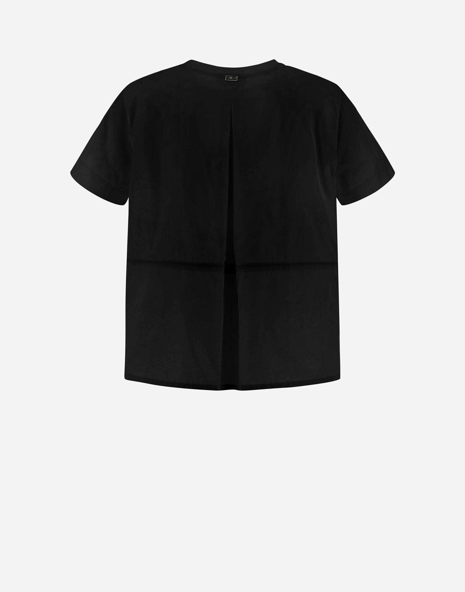 T-SHIRT IN CHIC COTTON JERSEY AND NEW TECHNO TAFFETA