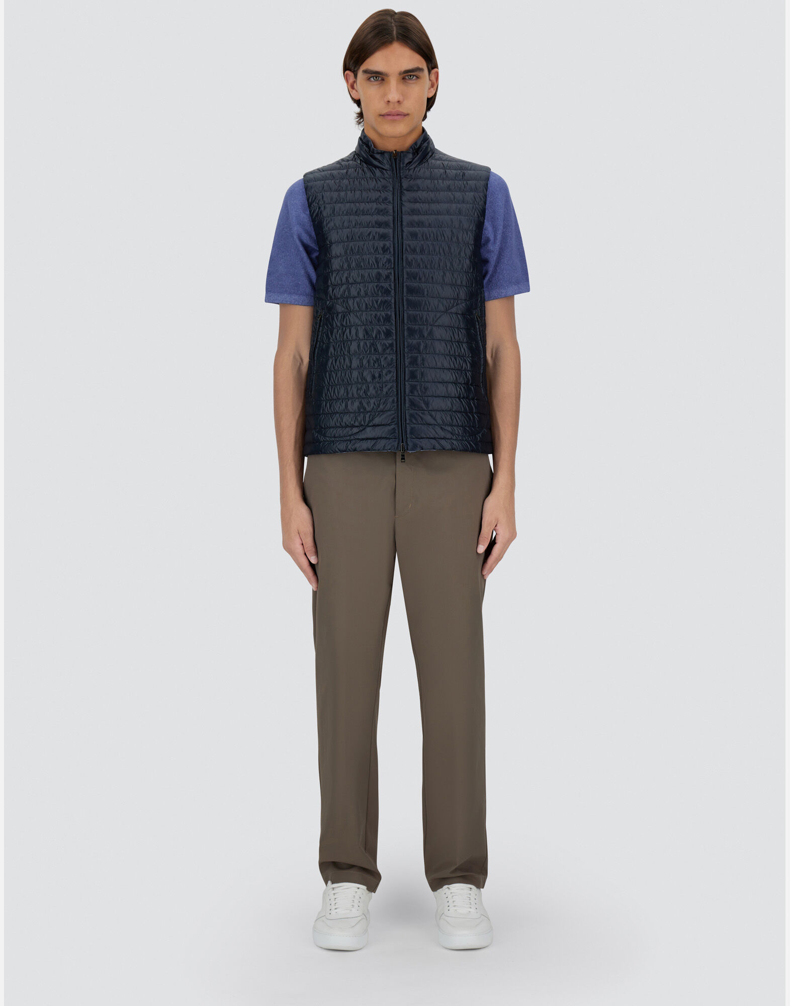 TWO-TONE REVERSIBLE NYLON ULTRALIGHT VEST