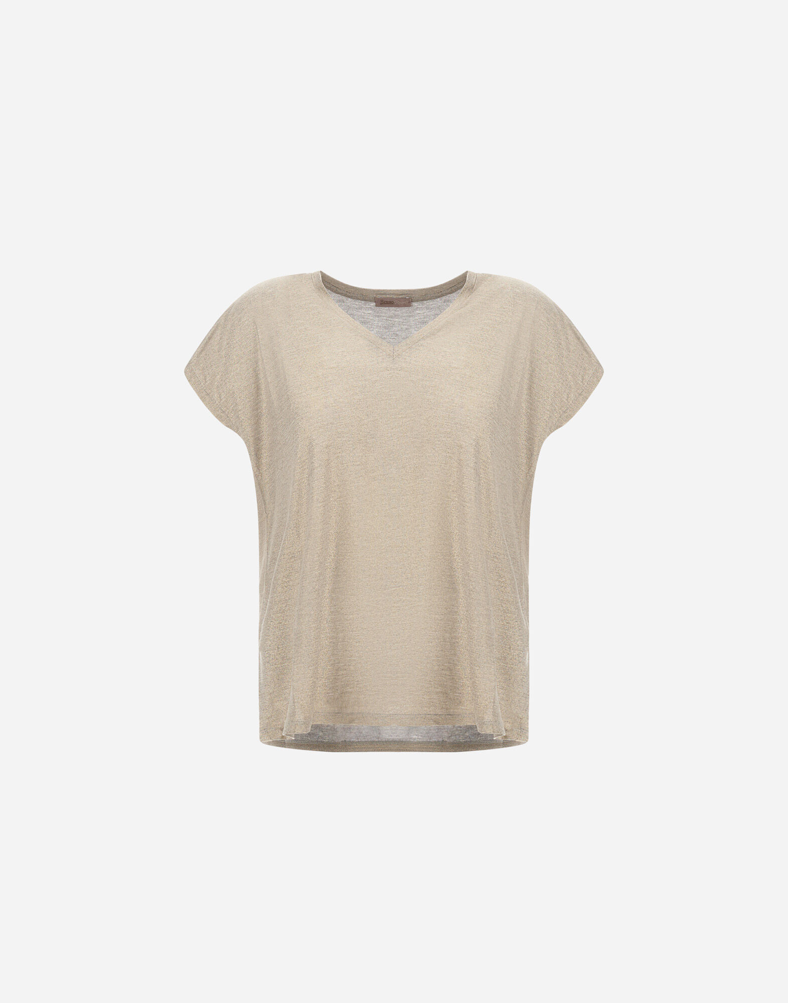 RESORT T-SHIRT IN SHIMMER FOIL JERSEY