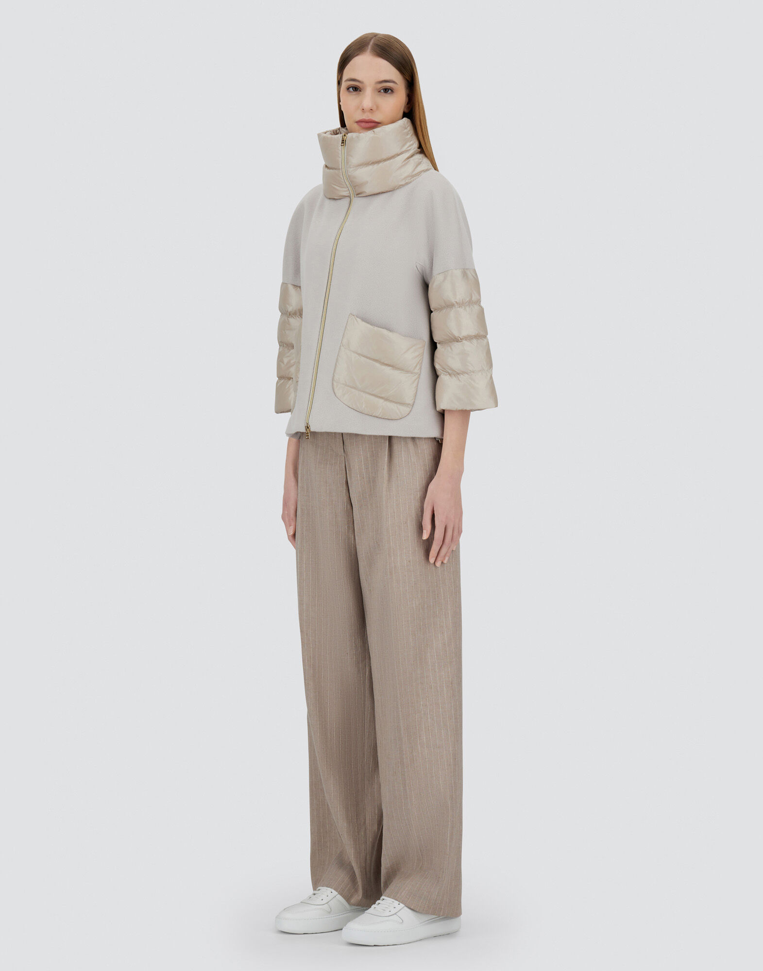 CAPE IN NEW CASHMERE AND NYLON ULTRALIGHT