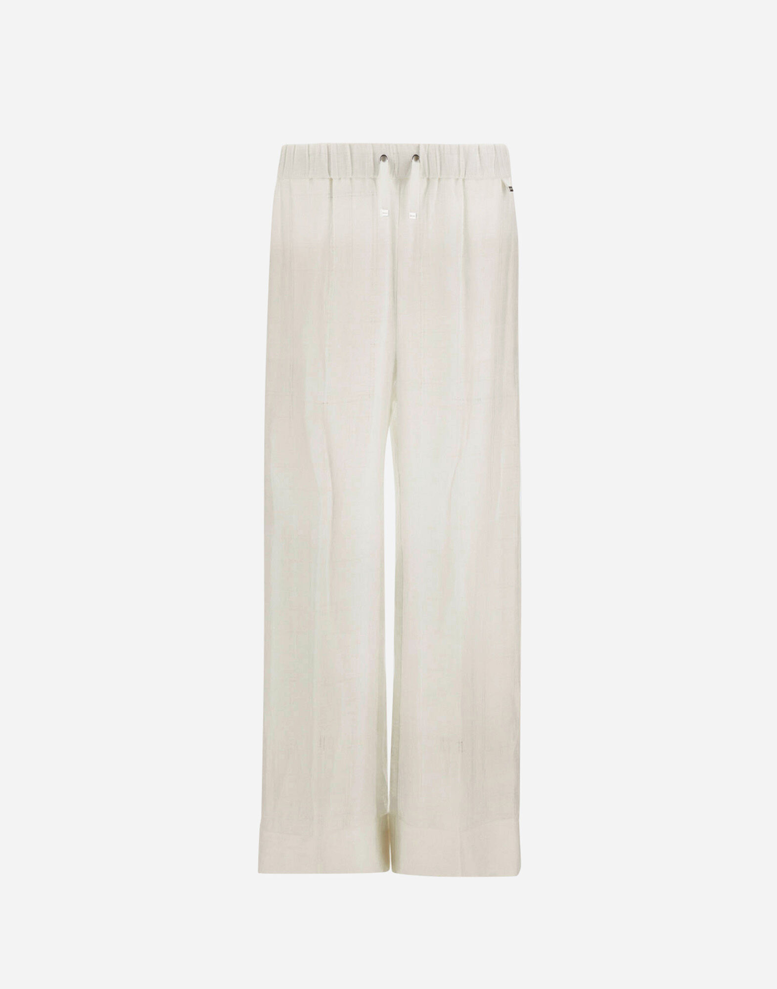 RESORT TROUSERS IN CHECK LINEN