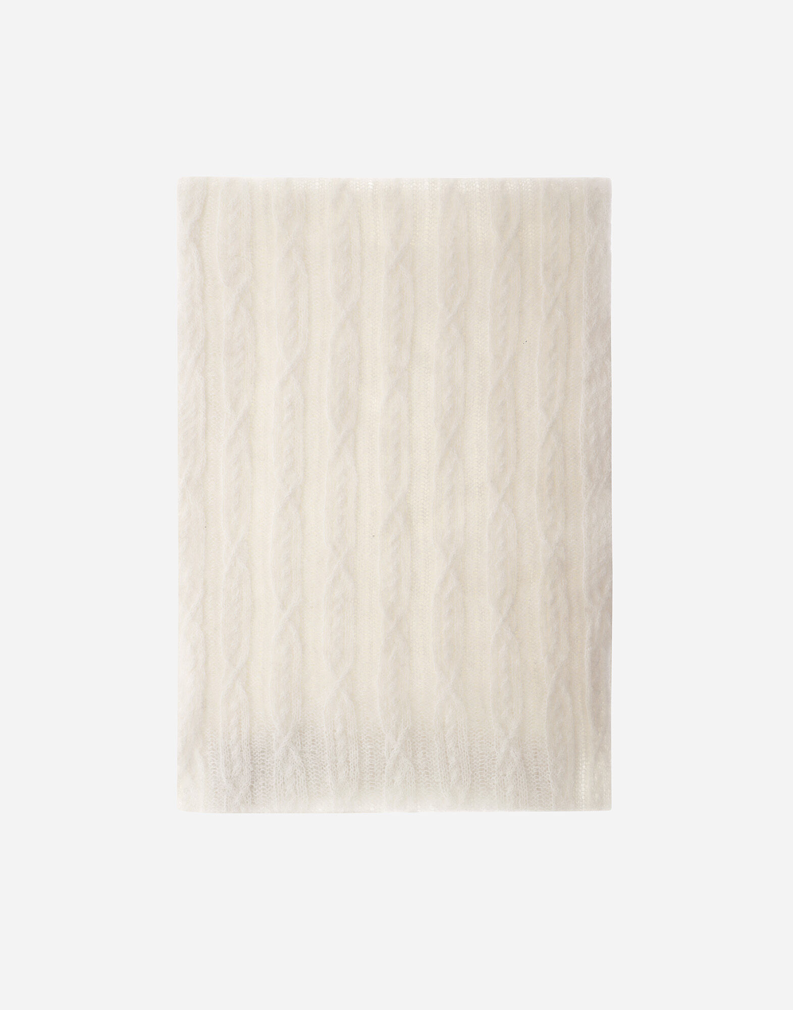 RESORT SCARF IN CABLE KNIT ALPACA WOOL