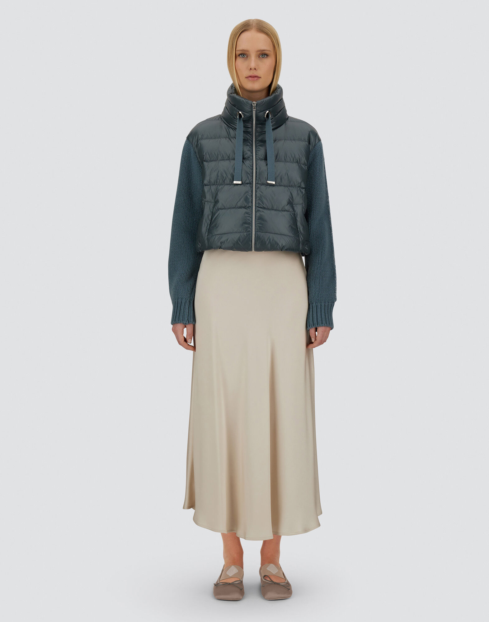 RESORT JACKET IN NYLON ULTRALIGHT & KNIT