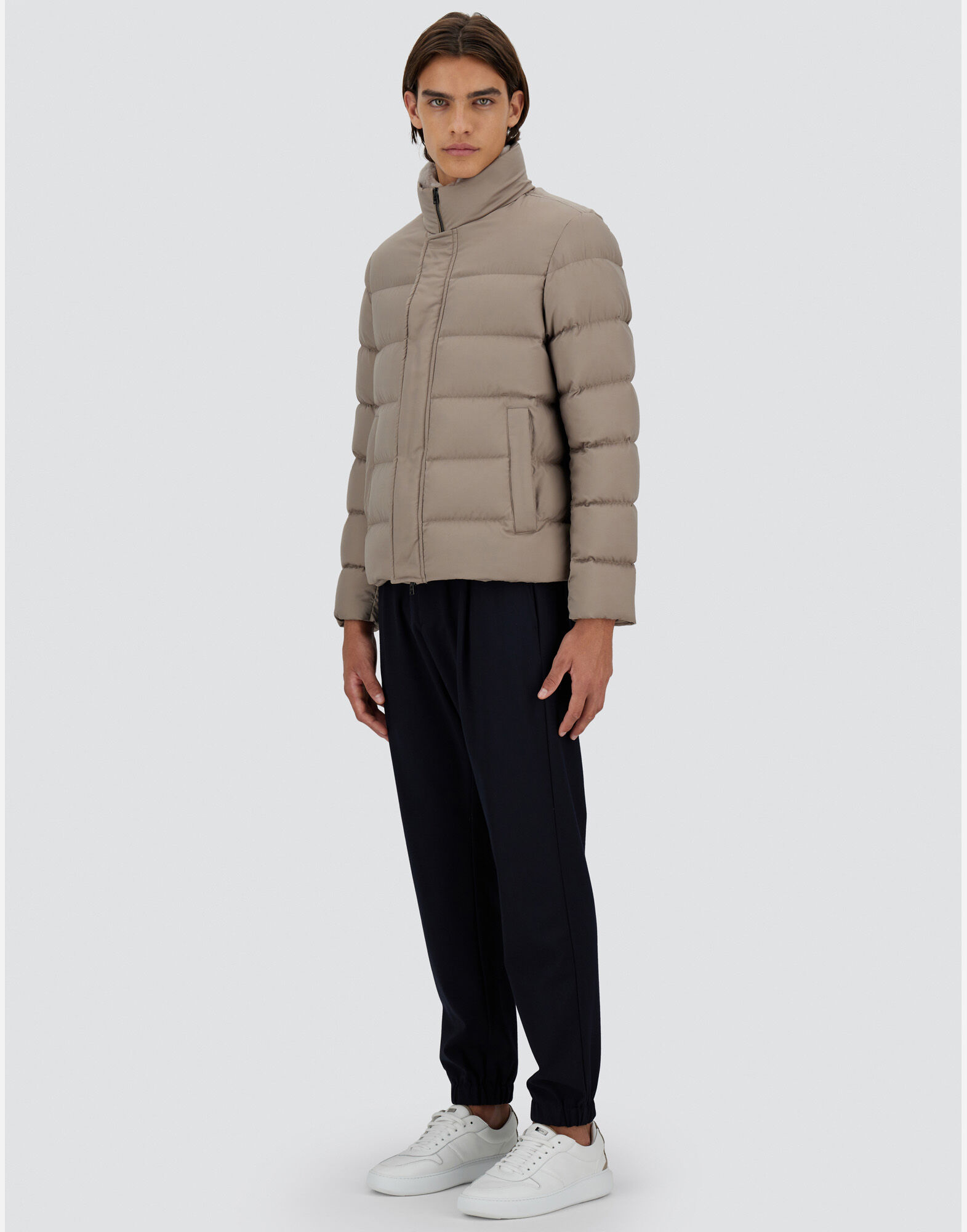 BOMBER JACKET IN ARENDELLE AND FAUX FUR