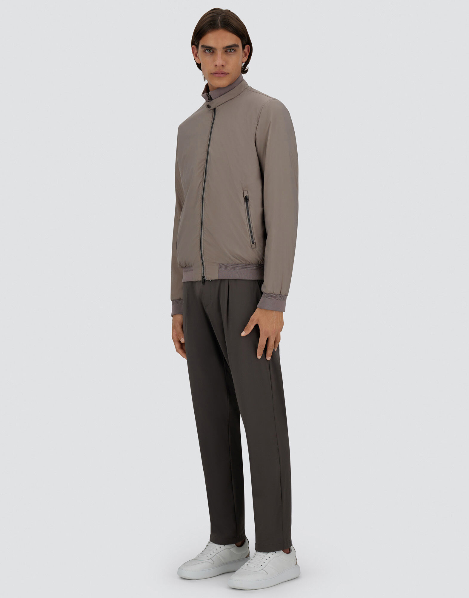 ECOAGE HIGH-COLLAR BOMBER JACKET