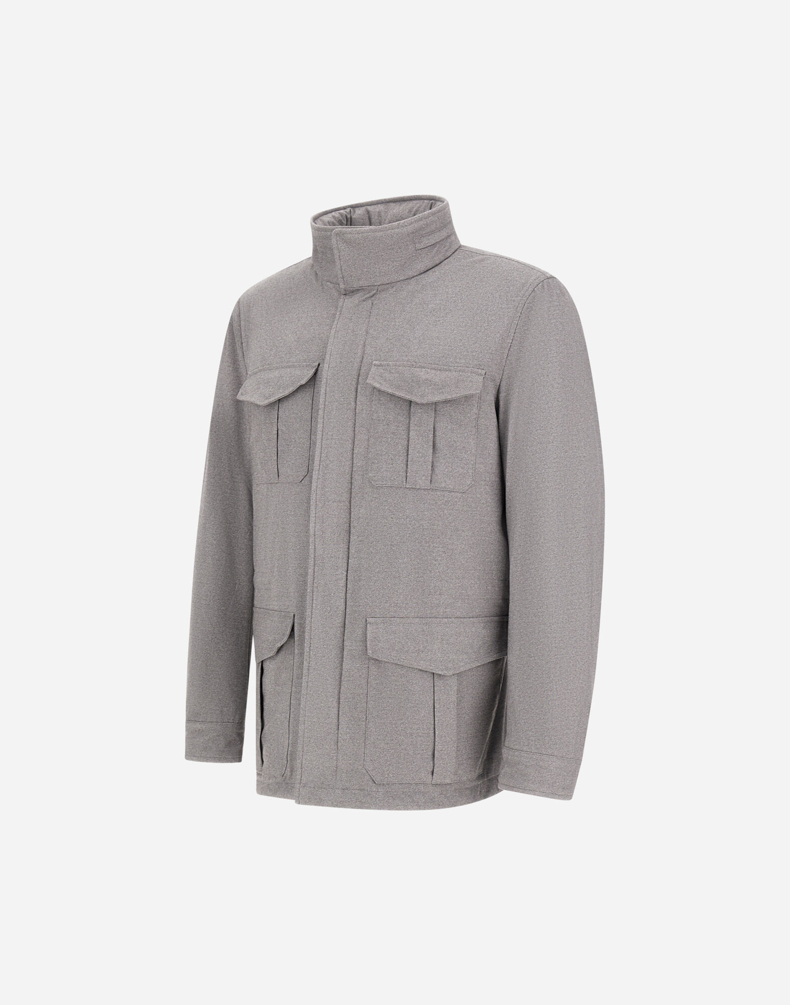 RESORT FIELD JACKET IN MELANGE SUEDE EFFECT