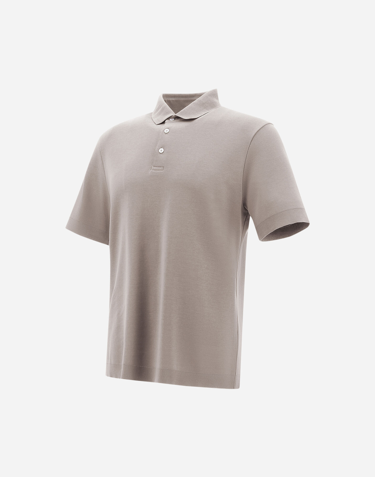JERSEY KNIT EFFECT POLO SHIRT