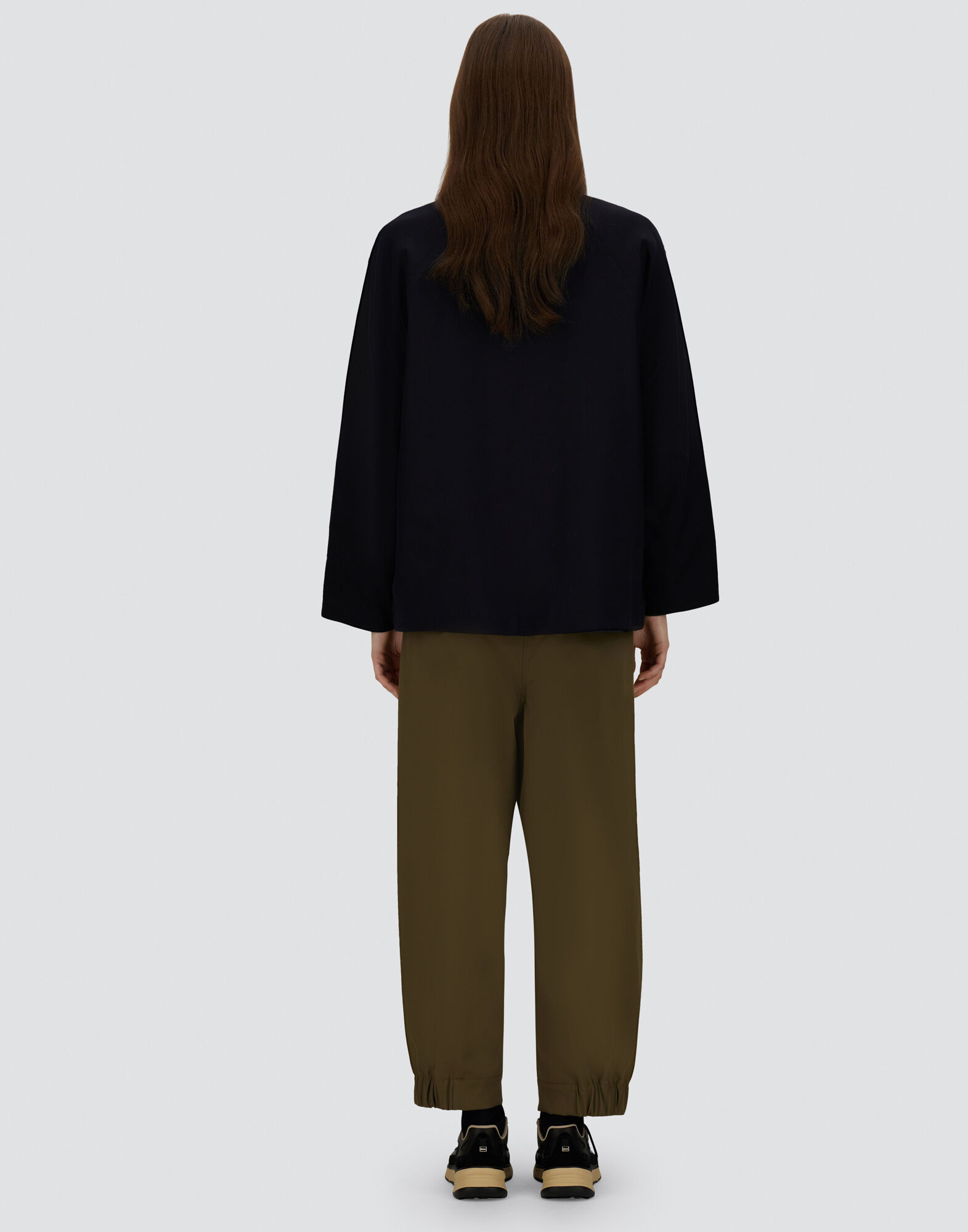JACKET IN FLUID WOOL AND NYLON ULTRALIGHT