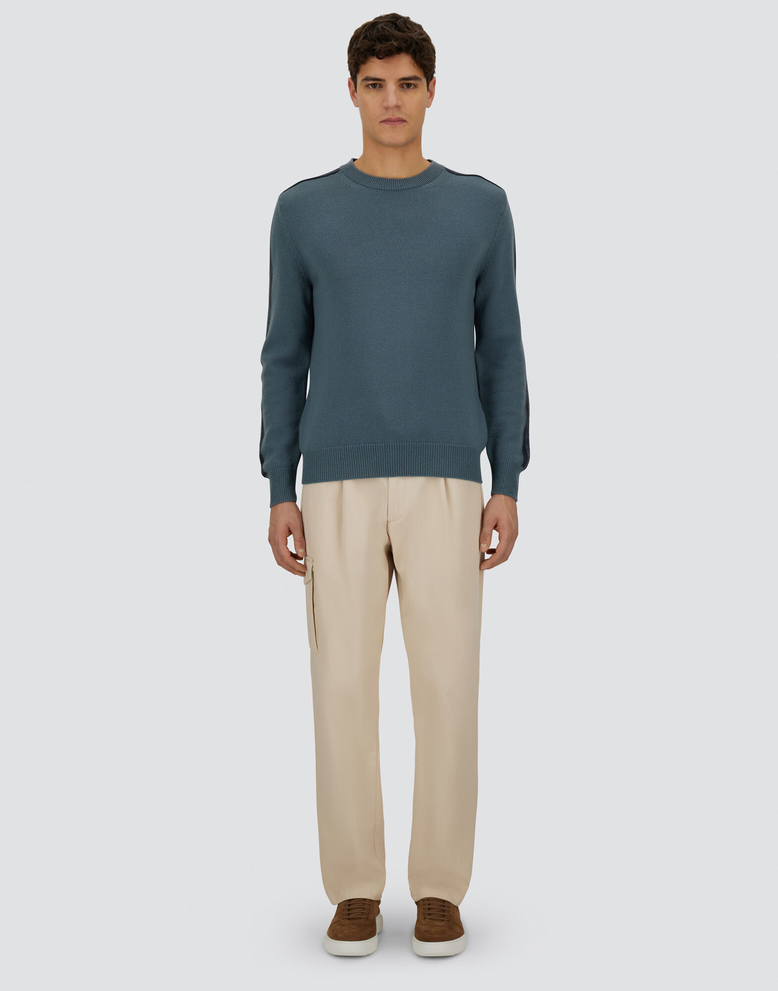 RESORT SWEATER IN CARDED PURE WOOL