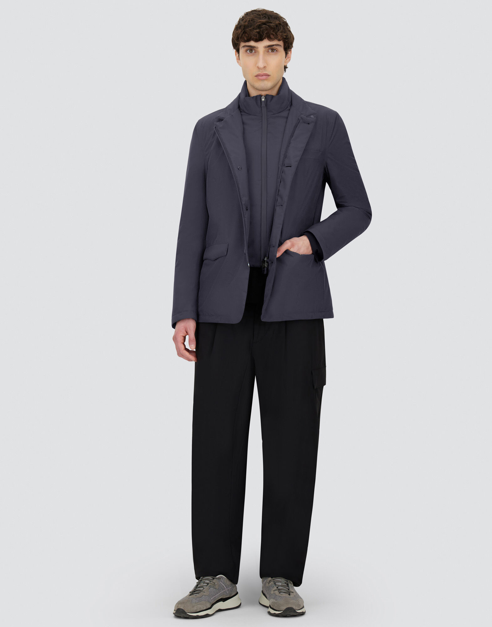 BLAZER WITH BIB IN 2-LAYER WINDSTOPPER