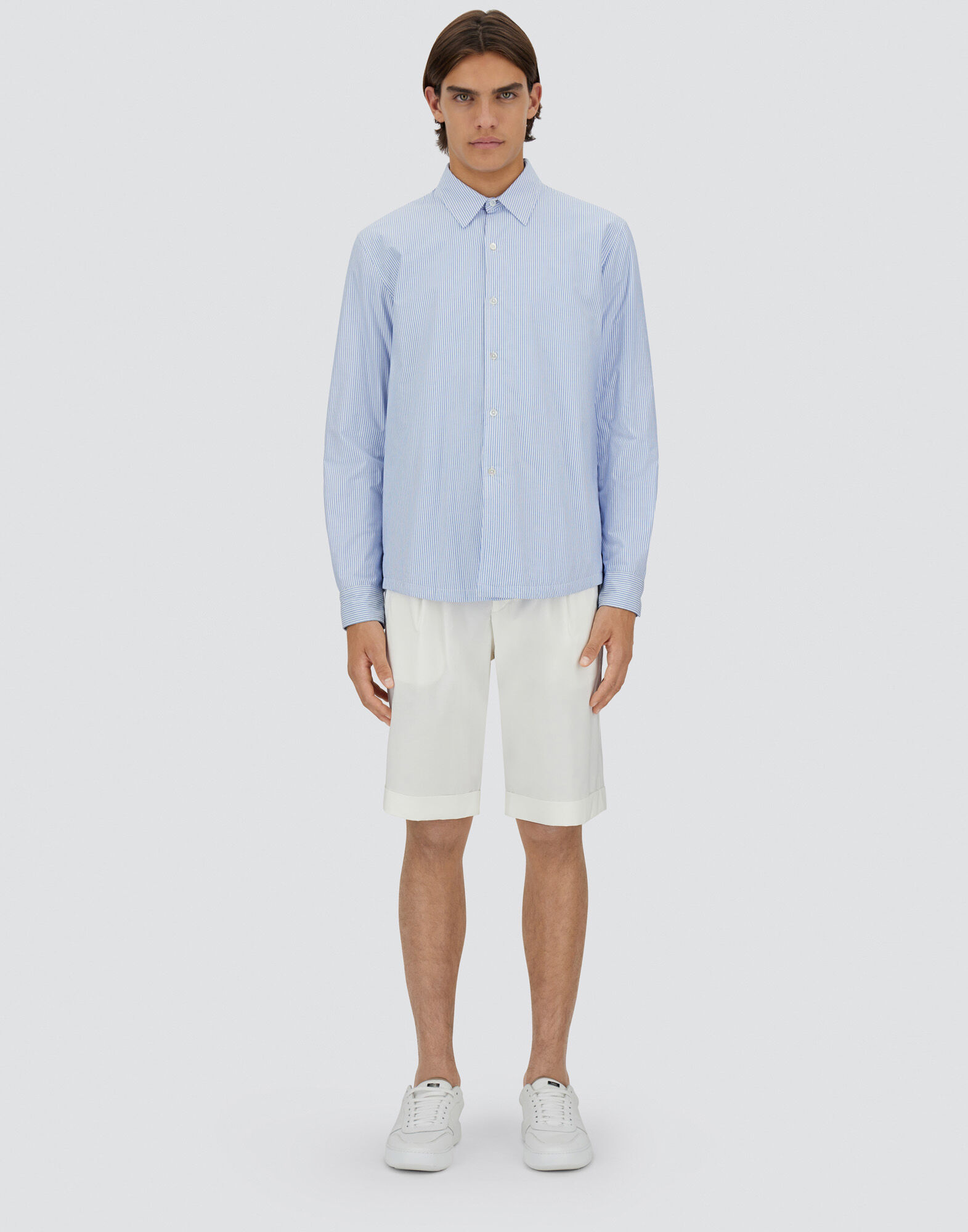 COTTON STRIPE SHACKET