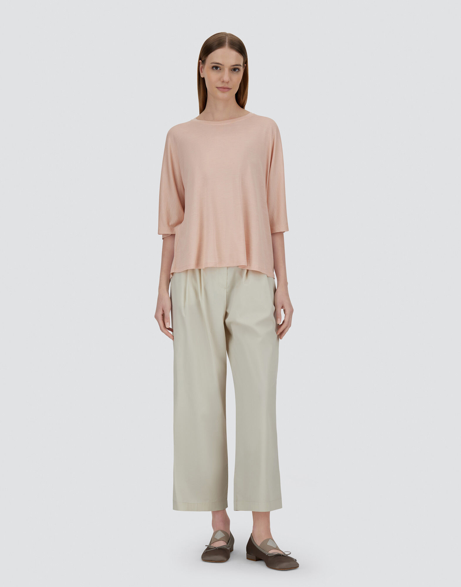 T-SHIRT IN LIGHT SILK & WOOL