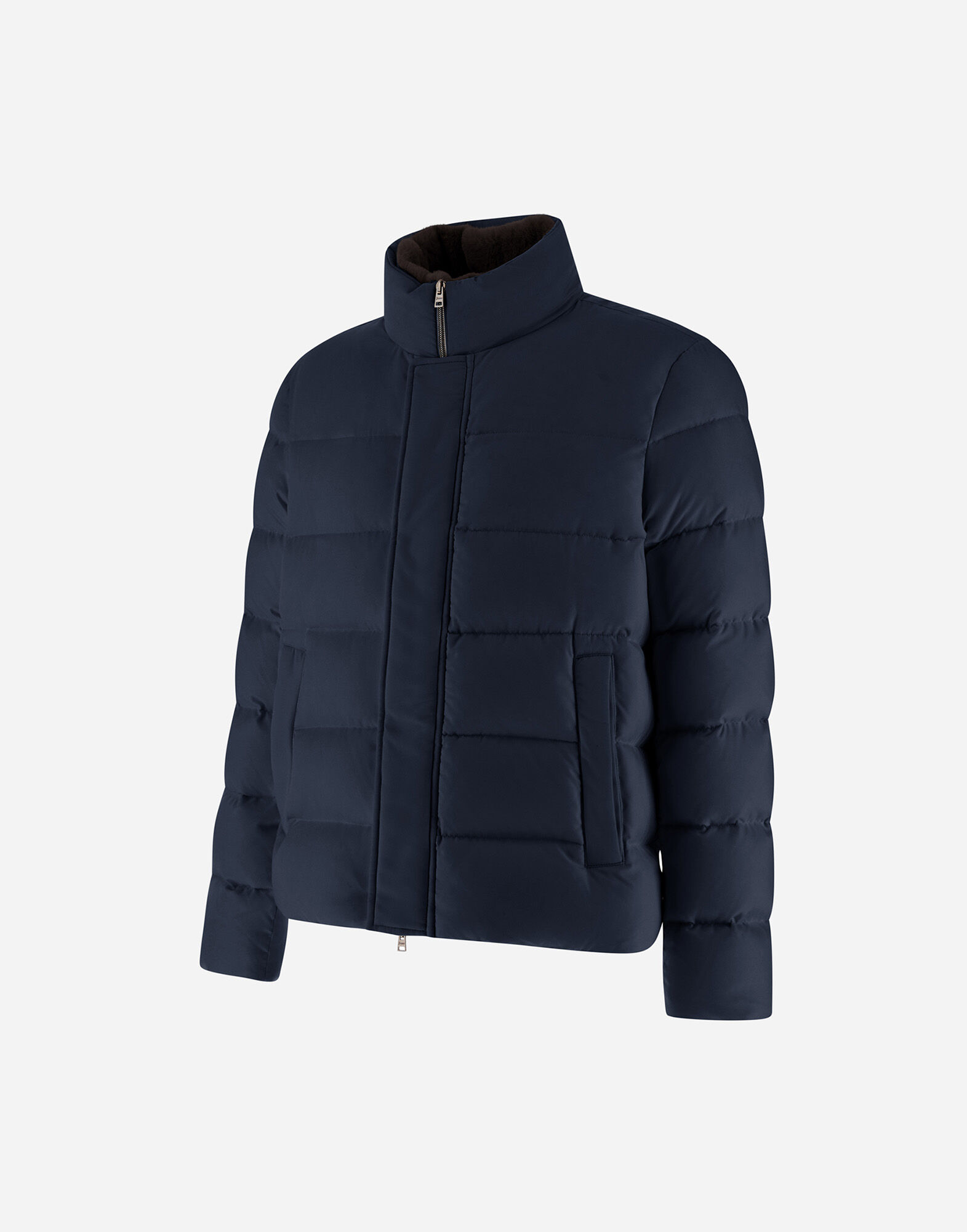 BOMBER JACKET IN ARENDELLE AND FAUX FUR