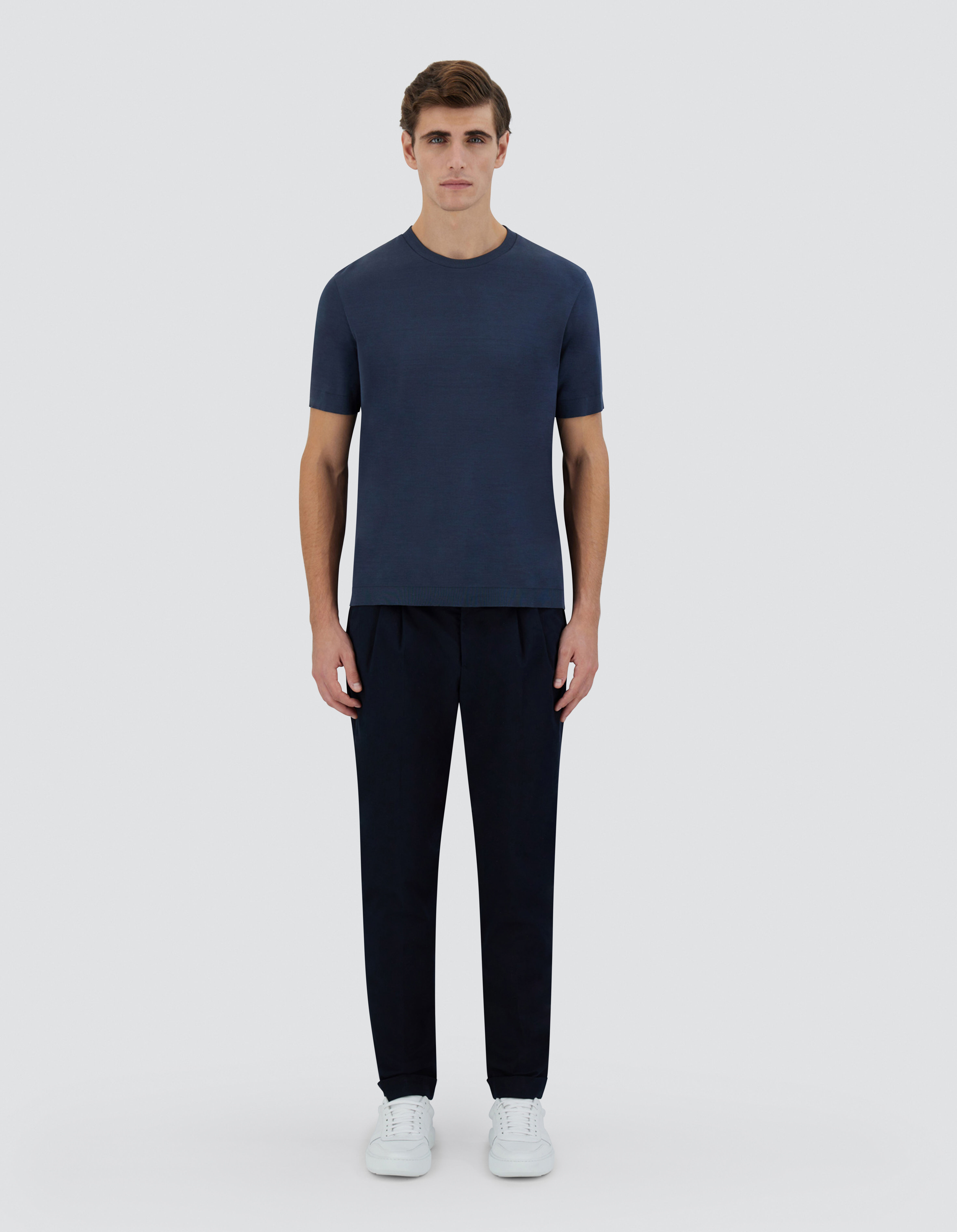 JERSEY KNIT EFFECT T-SHIRT