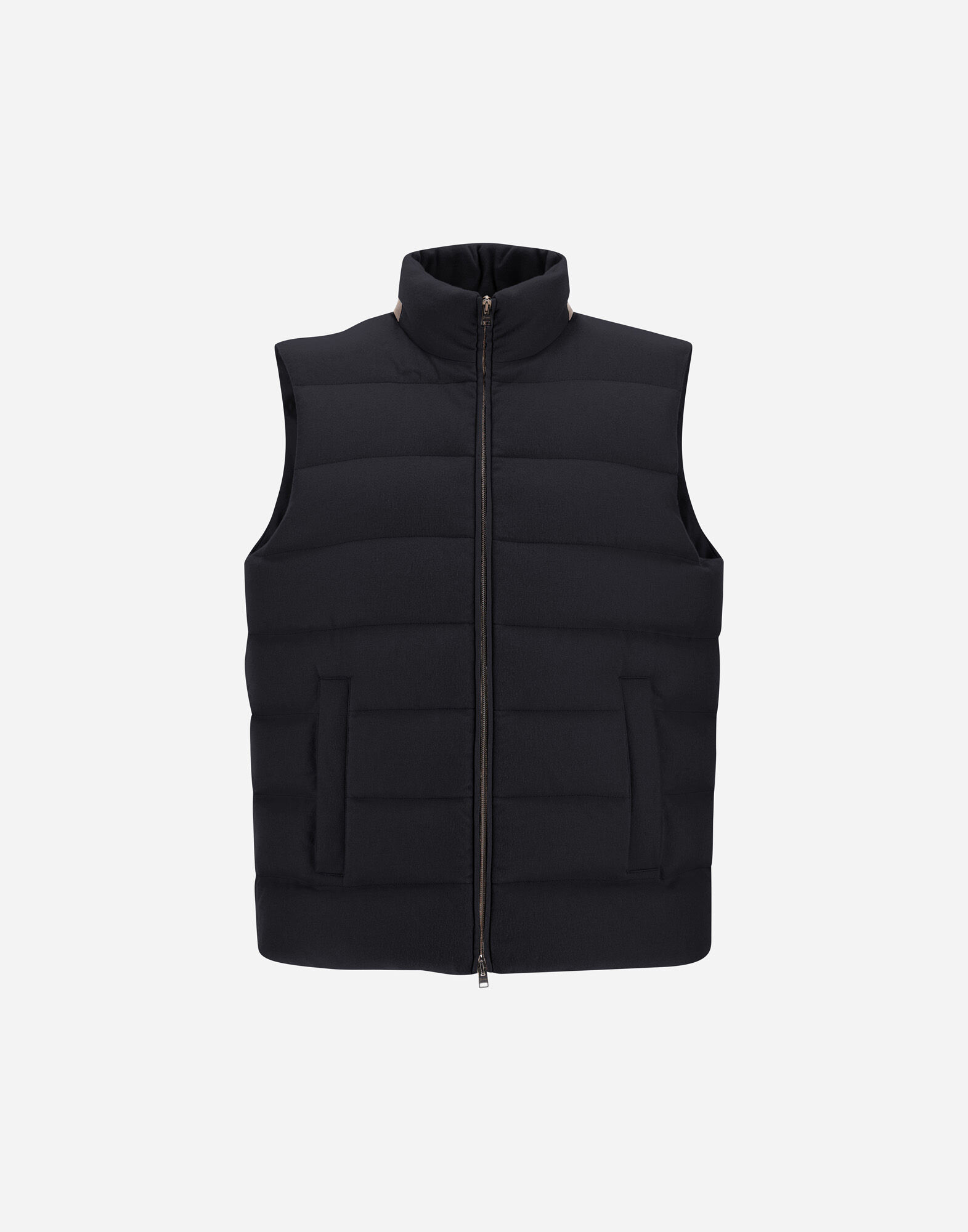 VEST IN CASHMERE, SILK AND MONOGRAM
