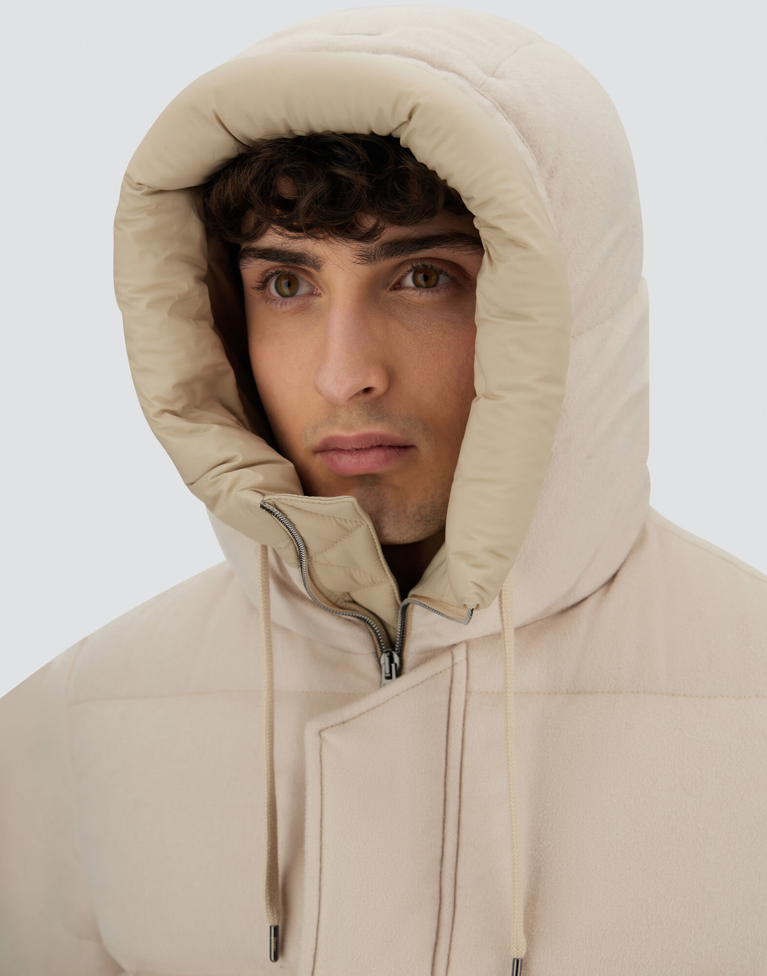 JACKET IN CASHMERE, SILK AND ECOAGE