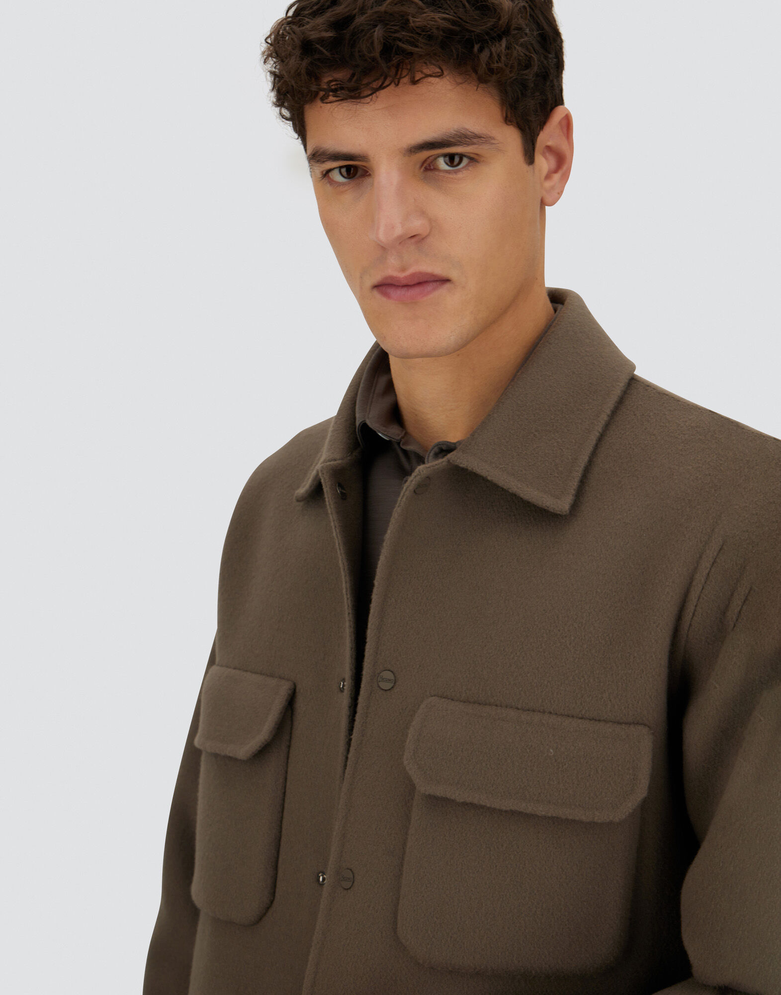 RESORT SHACKET IN DOUBLE FACED PURE WOOL