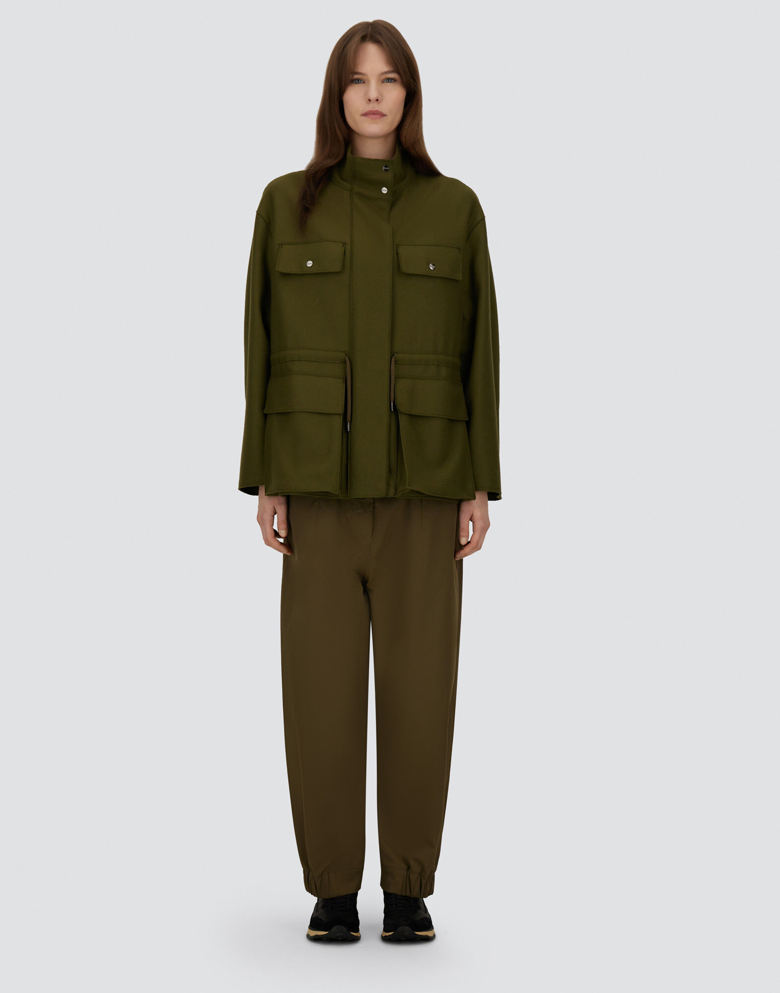 FIELD JACKET IN PURE WOOL CLOTH