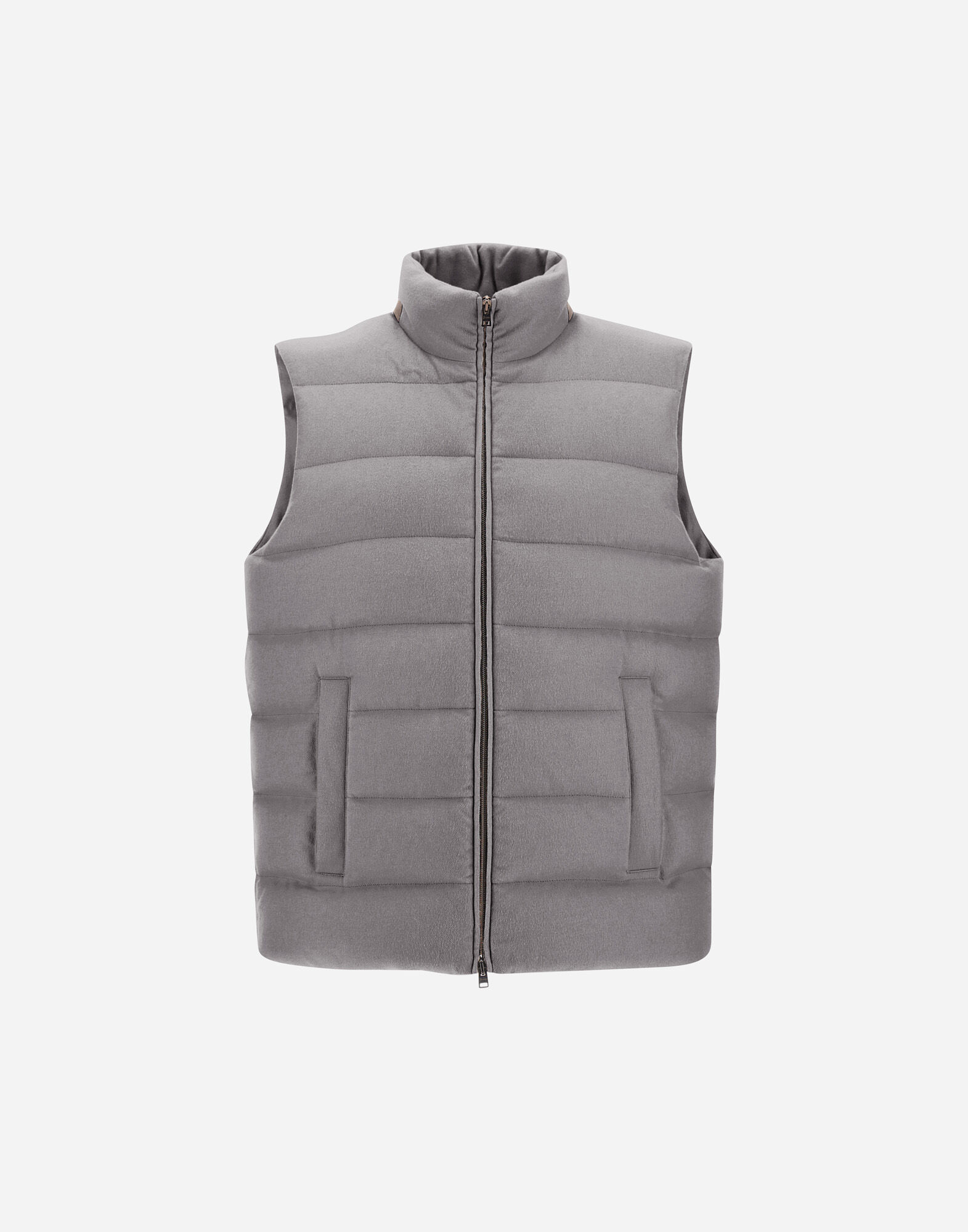 VEST IN CASHMERE, SILK AND MONOGRAM