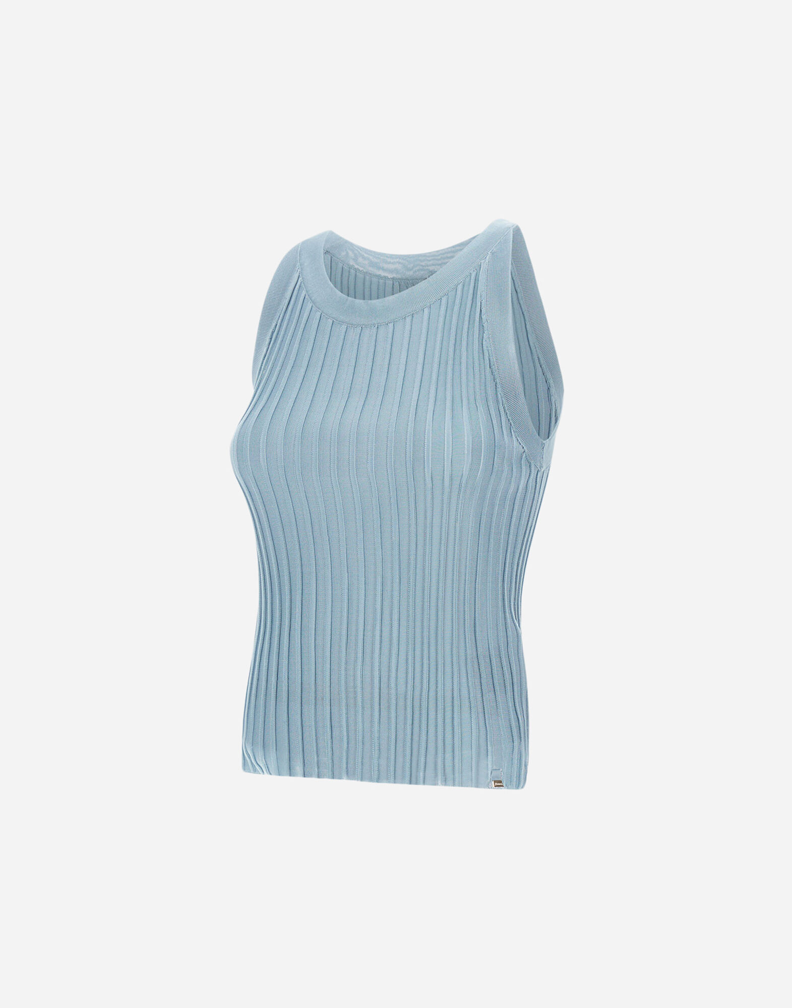 TANK?TOP IN SHINY VISCOSE RIB