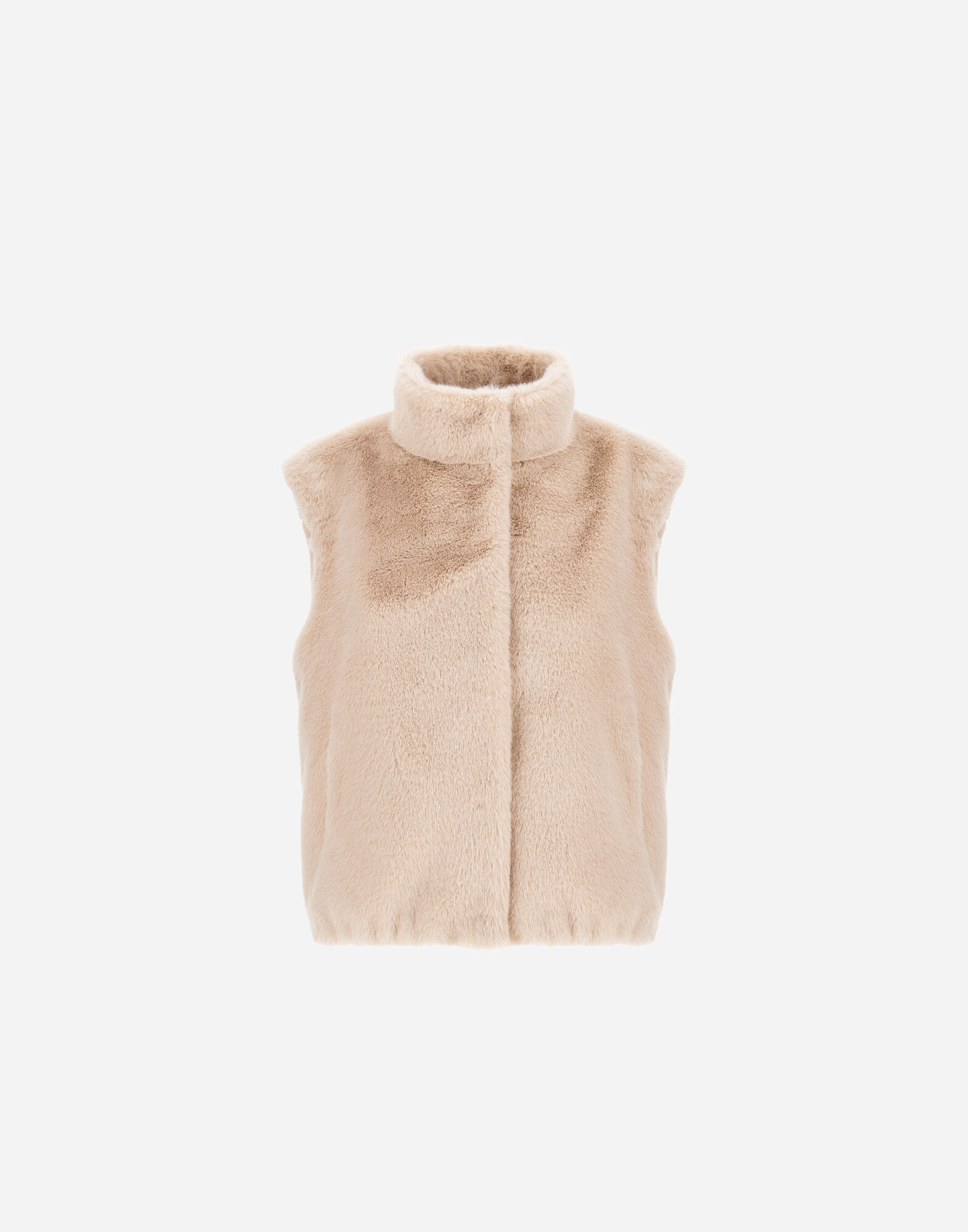 RESORT VEST IN FAUX MINK FUR