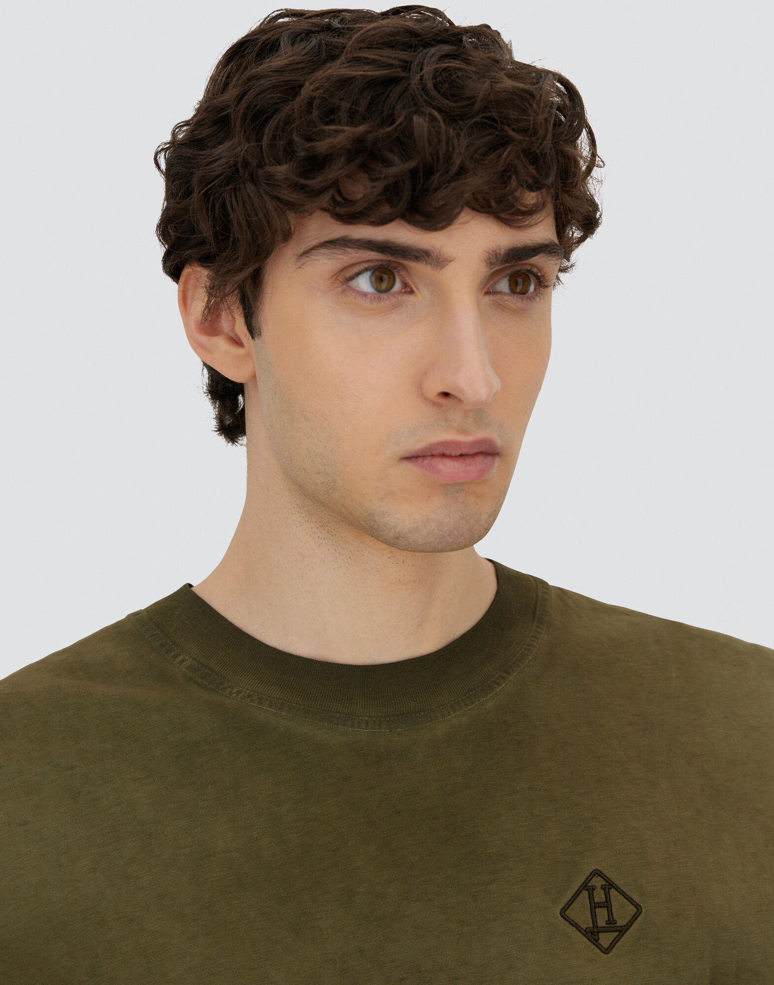 T-SHIRT IN MELANGE COTTON JERSEY