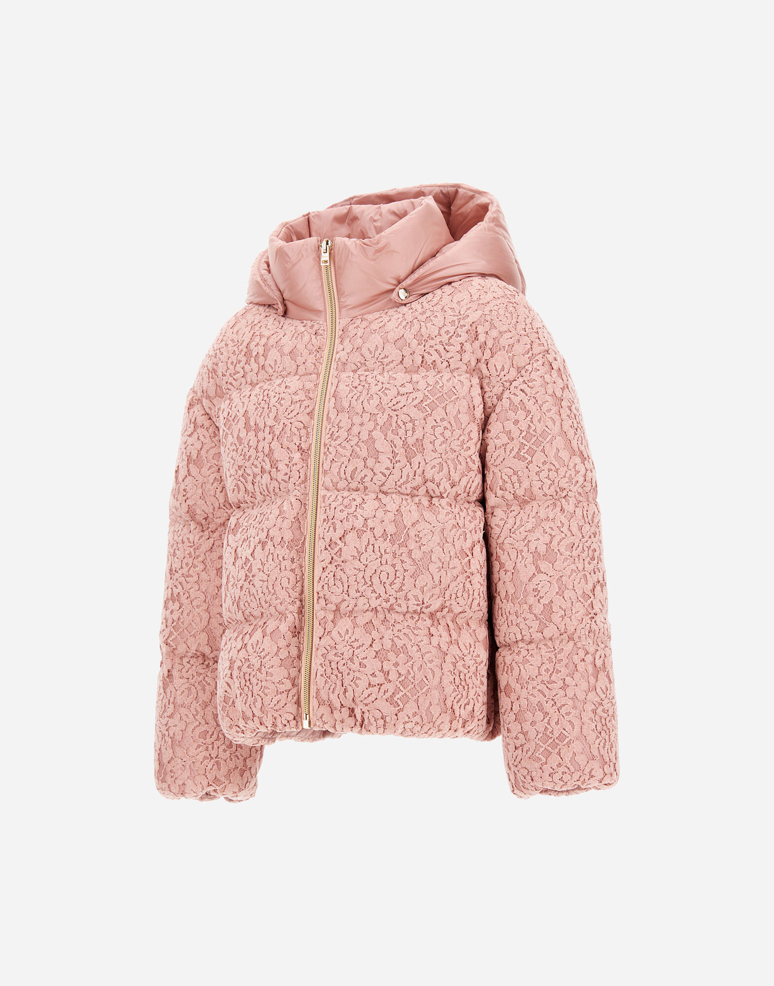 CAPE IN FLORAL LACE AND NYLON ULTRALIGHT