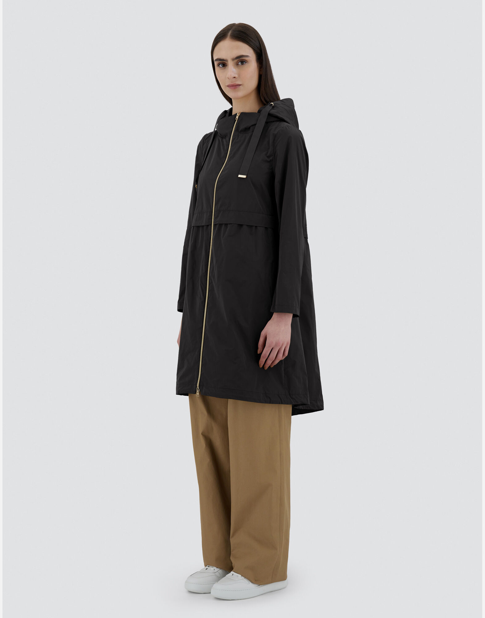 LONG NEW TECHNO TAFFETA' PARKA